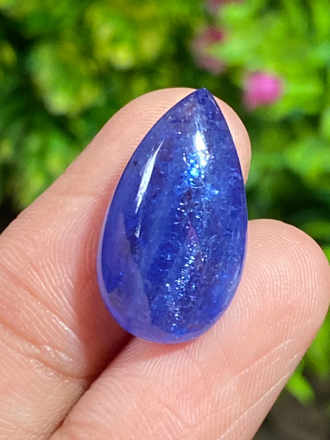 พลอย แทนซาไนท์ Tanzanite 17.23 กะรัต (Cts.) พลอยแท้ อัญมณีมงคลประจําวันเกิด เครื่องประดับพลอย