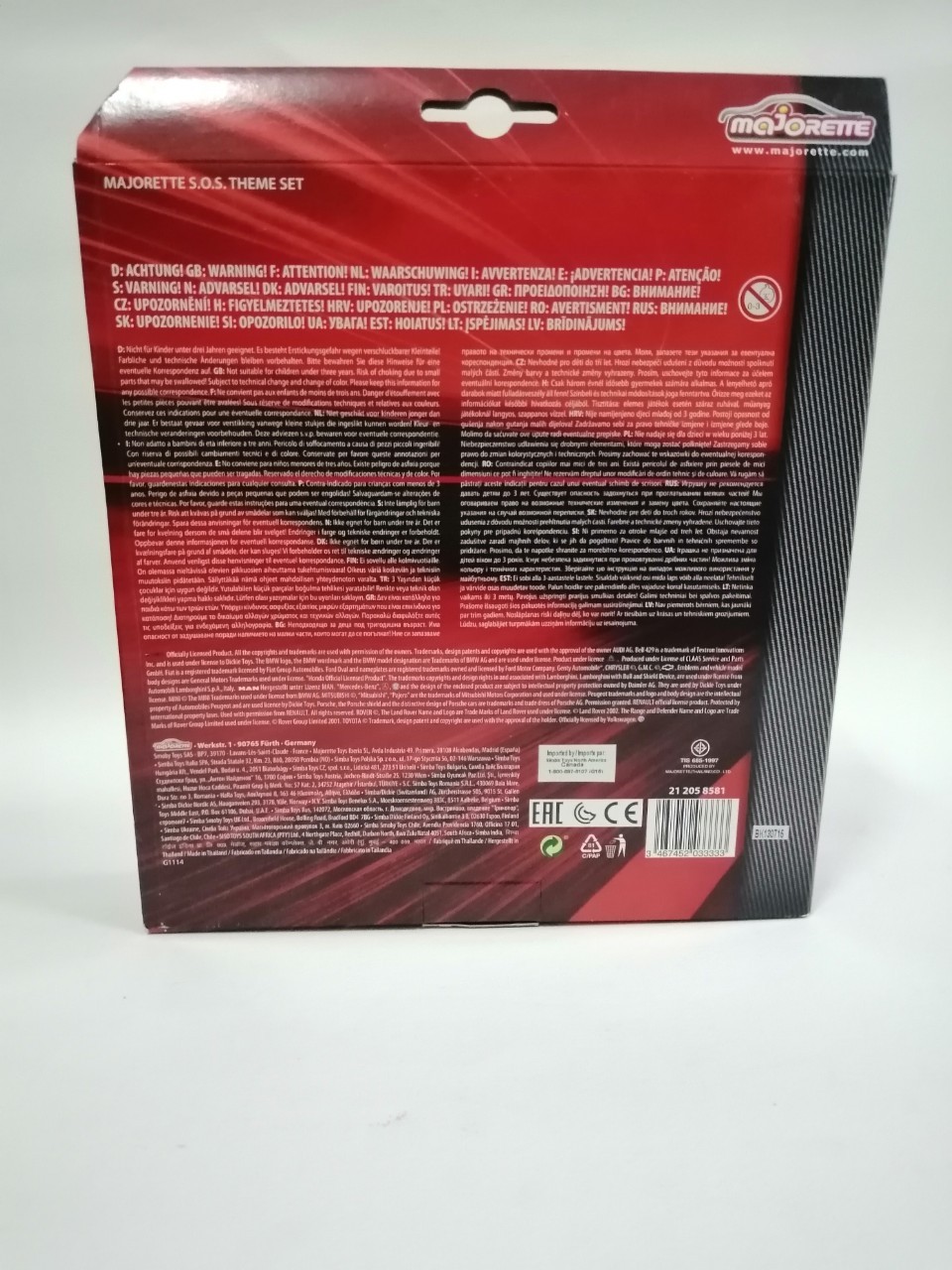 เซ็ทรถกู้ภัย มาจอเร็ท งานสะสม เก่าเก็บ Majorette S.O.S set_สีแดง