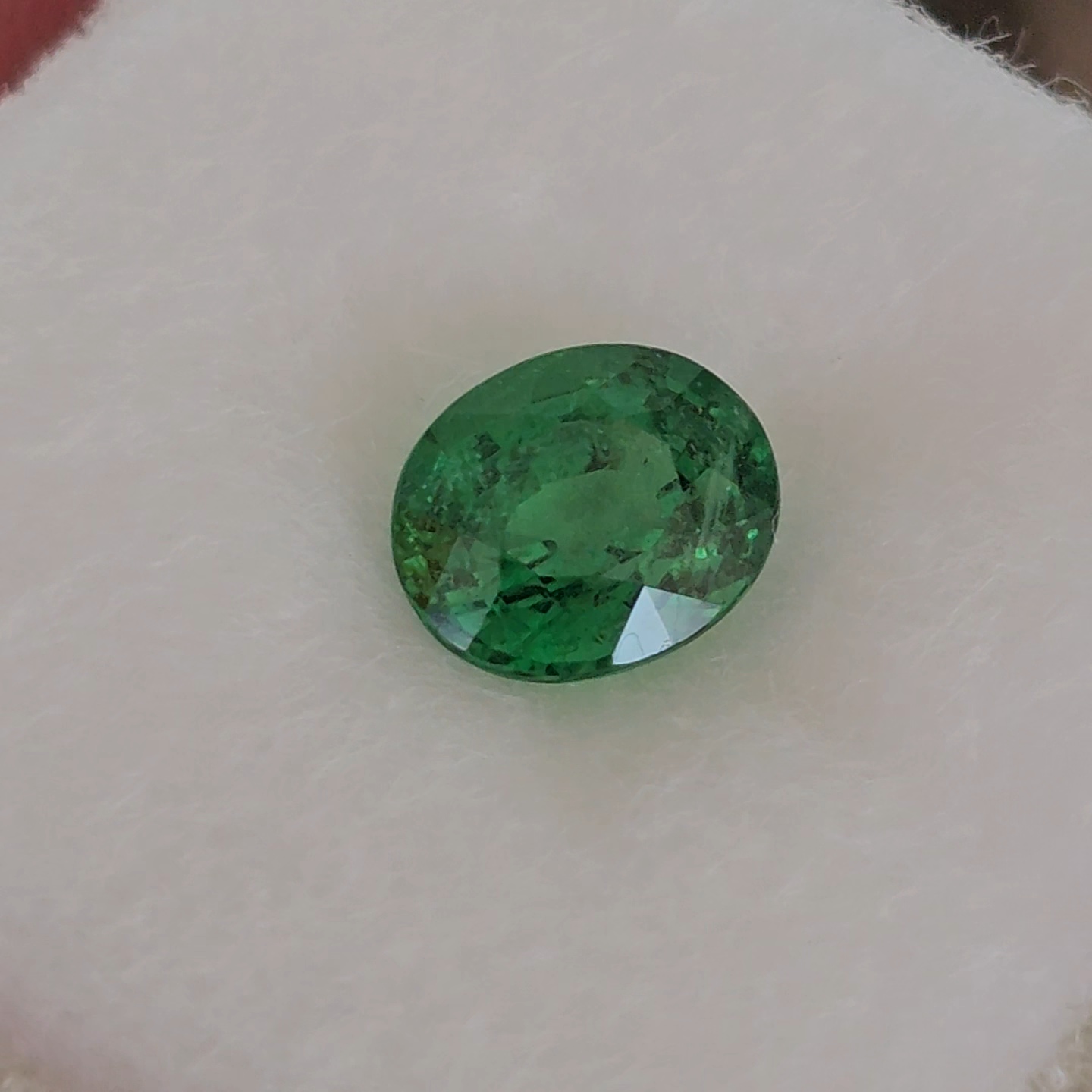 พลอย ซาโวไรท์ Tsavorite Garnet 1.06 กะรัต (Cts.) ดิบ Unheated พร้อมใบเซอร์ อัญมณีมงคลประจําวันเกิด เครื่องประดับพลอย