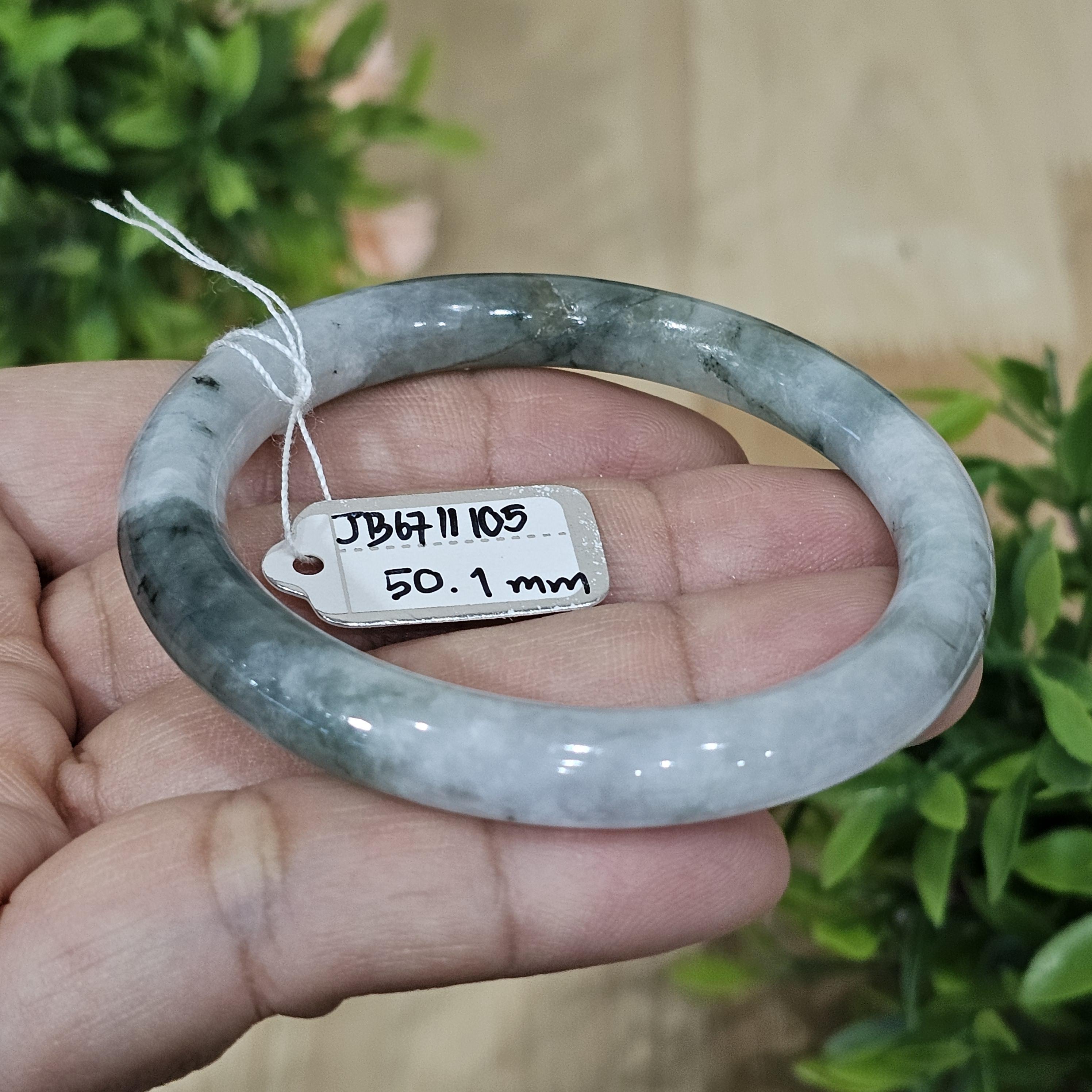 JB6711105 หยก พม่า แท้ Jade กำไลหยก (Jadeite bracelet) พม่า (Myanmar) 50.1 มม.