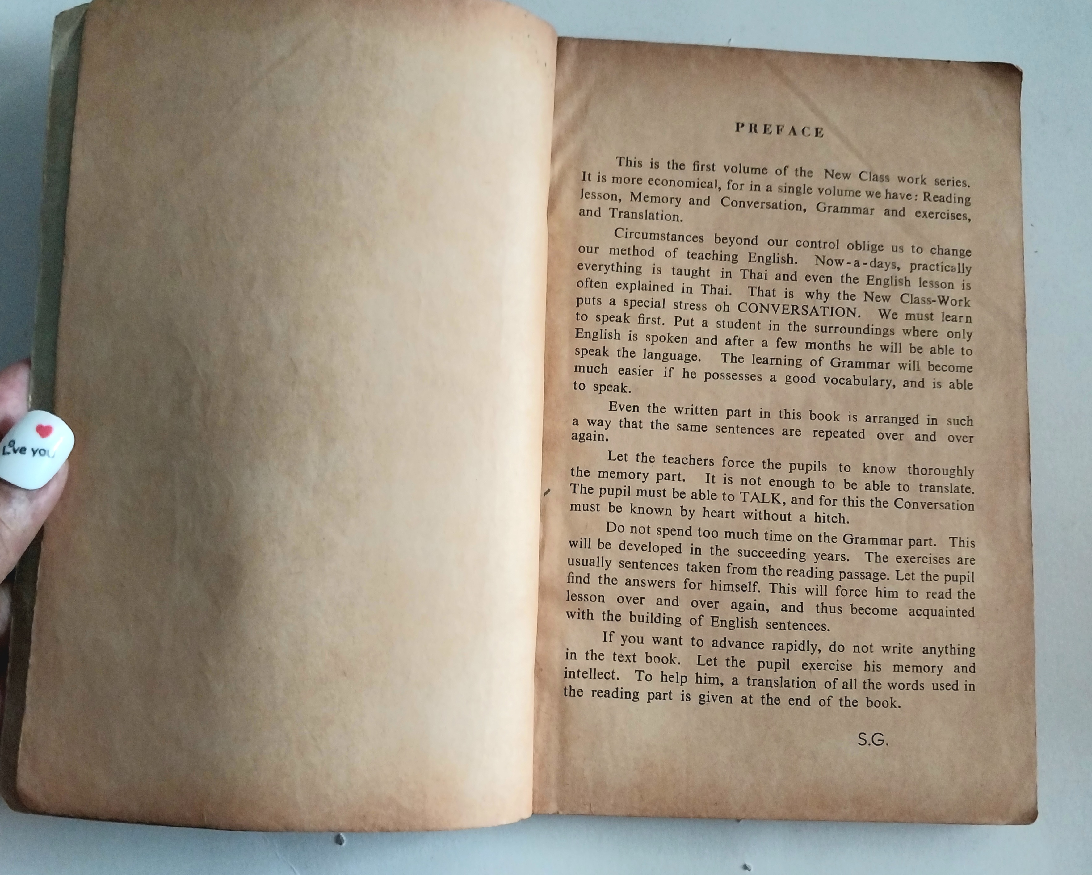 หนังสือเรียนเก่าวิชาภาษาอังกฤษ **มีตำหนิโปรดดูทุกภาพ Class-Work Book1 ลิขสิทธิ์ Collection Saint- Gabriel No.8