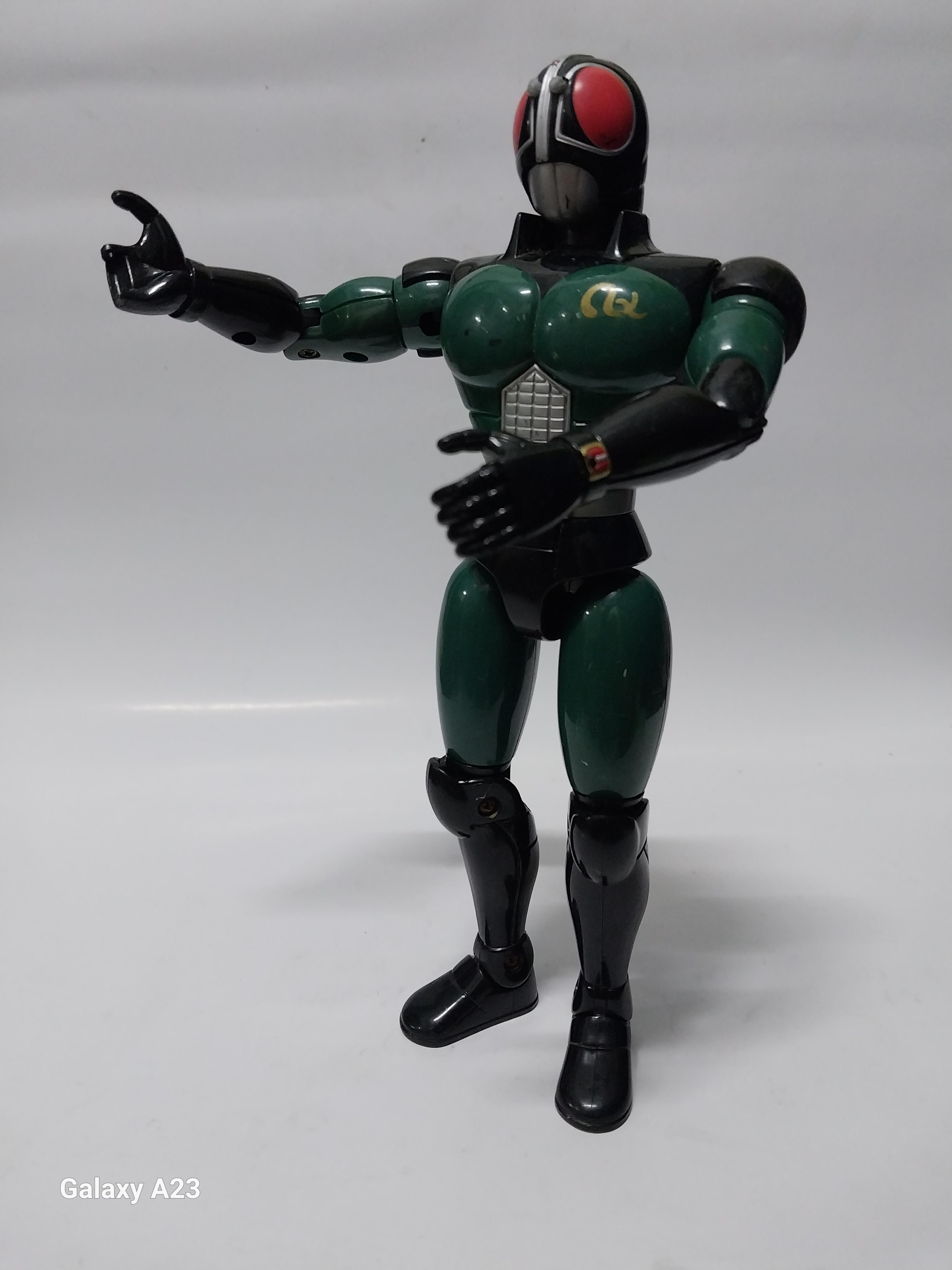 มีหลายภาพ ,**ไม่มีเขา มือชำรุด สีมีรอยบ้าง ตามภาพ มาส์คไรเดอร์แบล๊ค RX Posable Action Figure ขนาด 8 นิ้ว ข้อต่อทั้งตัว ไม่หลวม