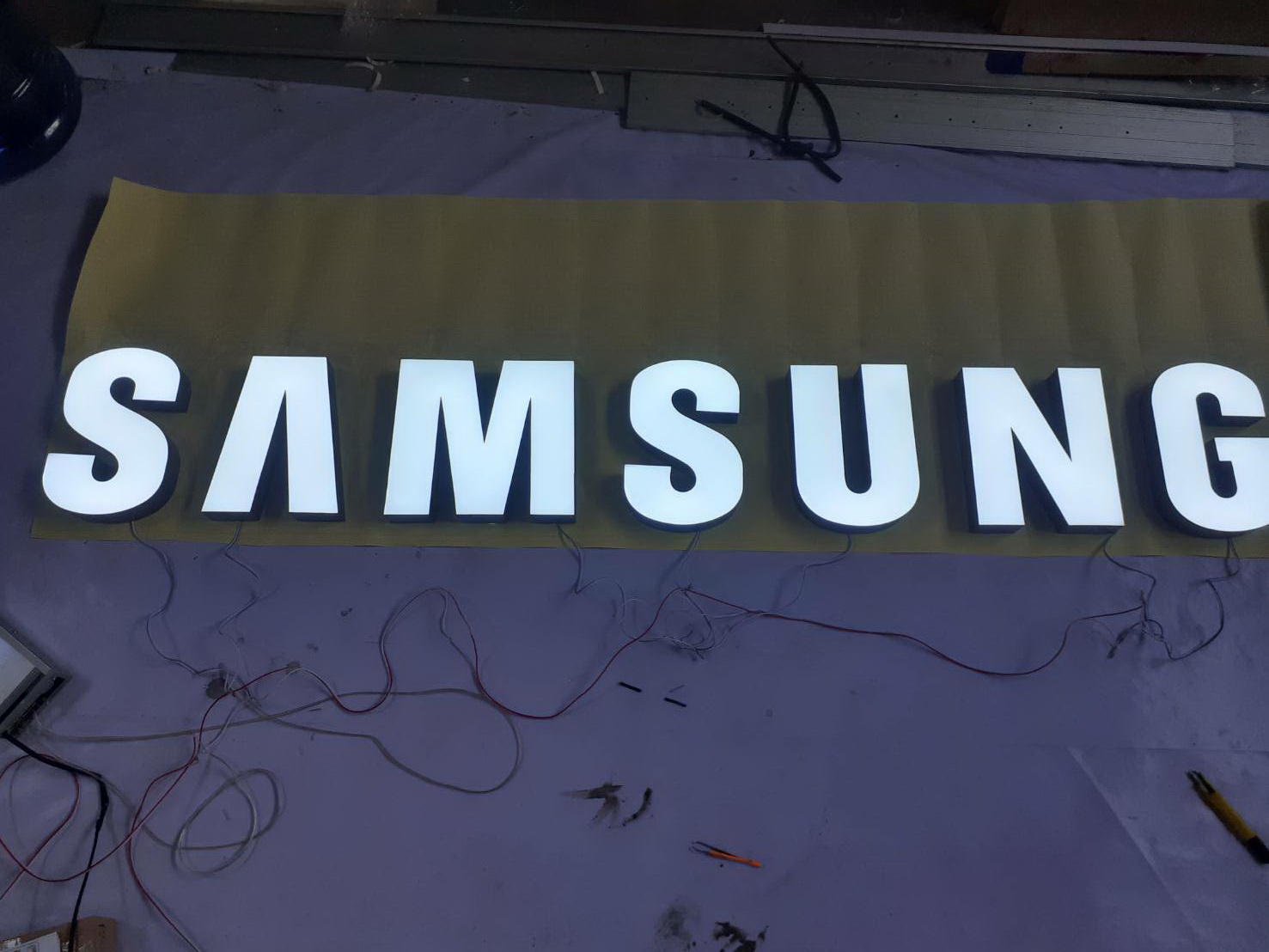 ป้ายกล่องไฟ - SNMSUNG