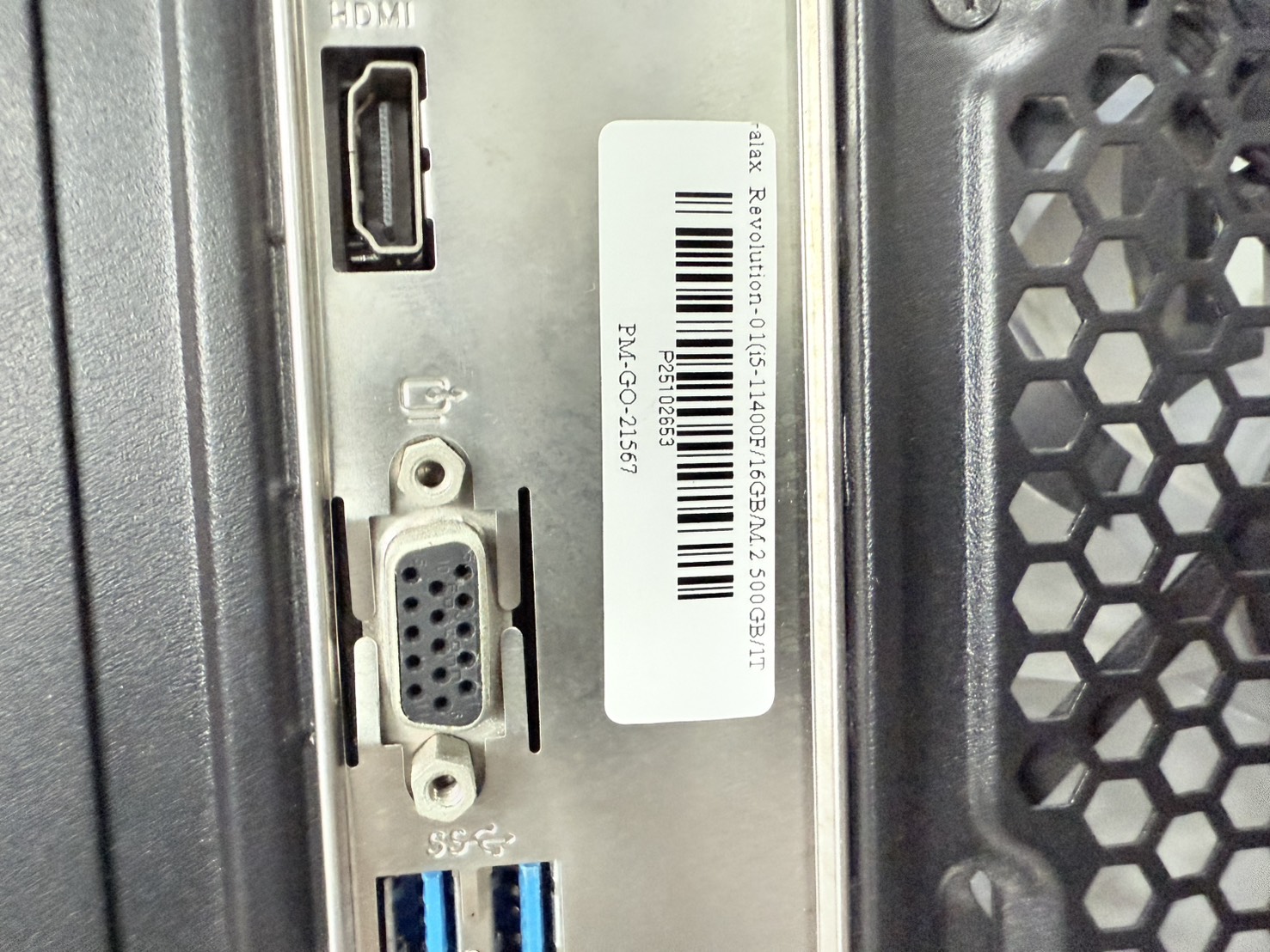 PC ประกอบ Galax Revolution-01(i5-11400F16GBM.2 500GB1TBRTX 3060Ti 8GB)