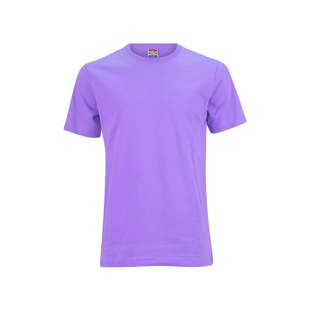 Noproblem Noproblem ยอดขาย No.1 รับประกัน ไม่ย้วย ไม่ยืด ผ้านุ่ม เสื้อยืด สีพื้น เสื้อยืดคอกลม สีม่วง2018