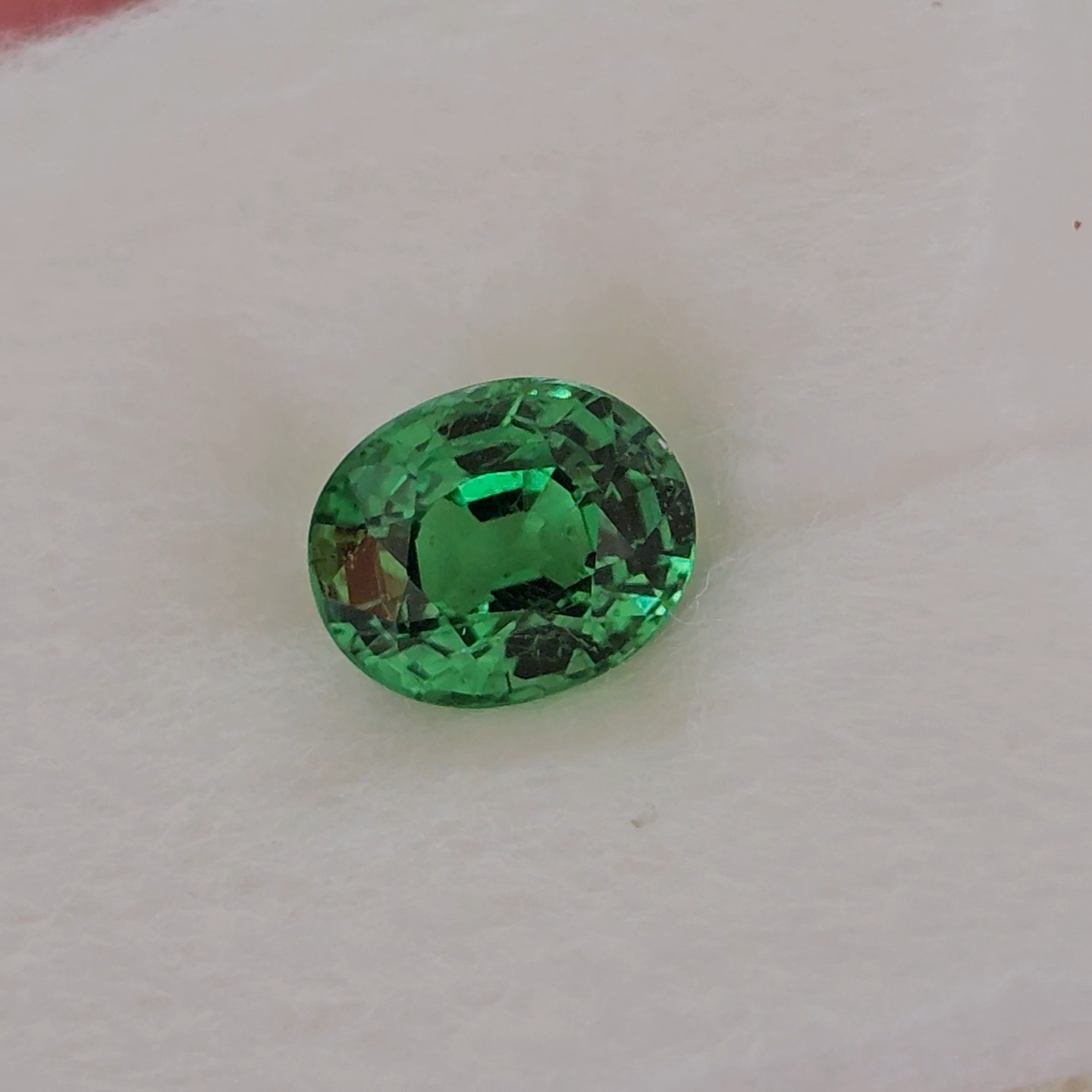 พลอย ซาโวไรท์ Tsavorite Garnet 1.16 กะรัต (Cts.) ดิบ Unheated พร้อมใบเซอร์ อัญมณีมงคลประจําวันเกิด เครื่องประดับพลอย