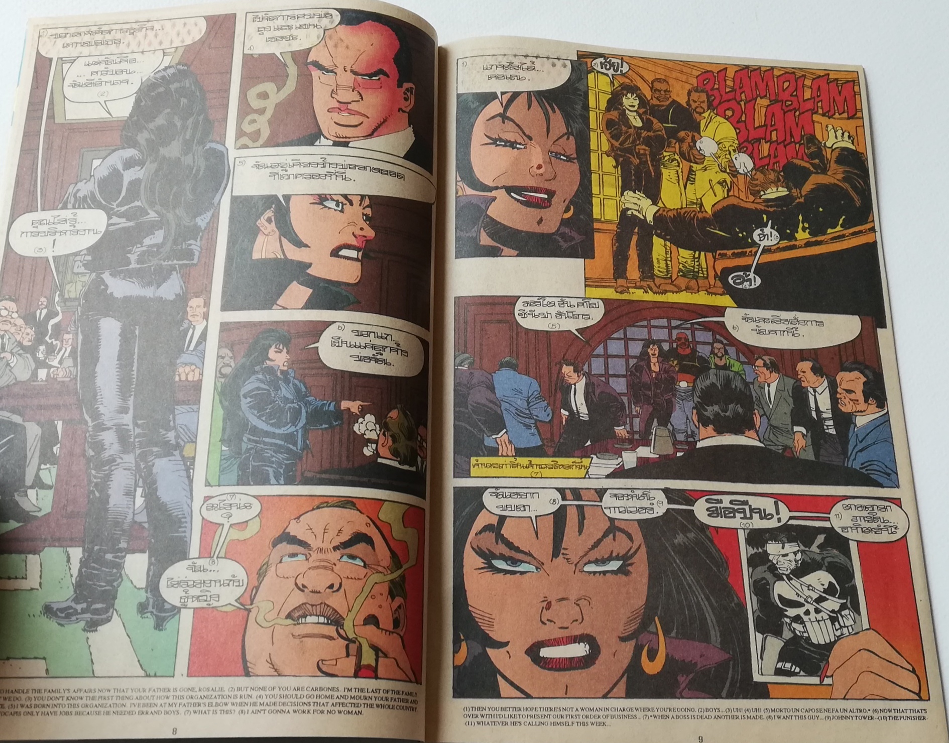 มีหลายภาพ,นิตยสารแนวการ์ตูนเก่า Marvel comics, พันนิชเชอร์ The Punnisher ฉบับที่2 THE PUNISHER WAR ZONE