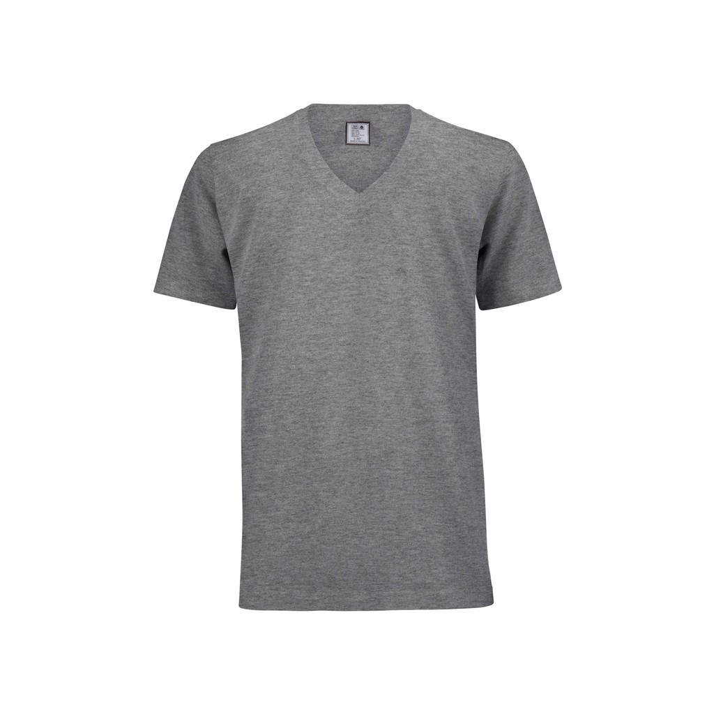 เสื้อยืด OV102 คอวี ผ้าCotton100% 32 เนื้อนุ่ม ใส่สบาย สีท็อปดราย