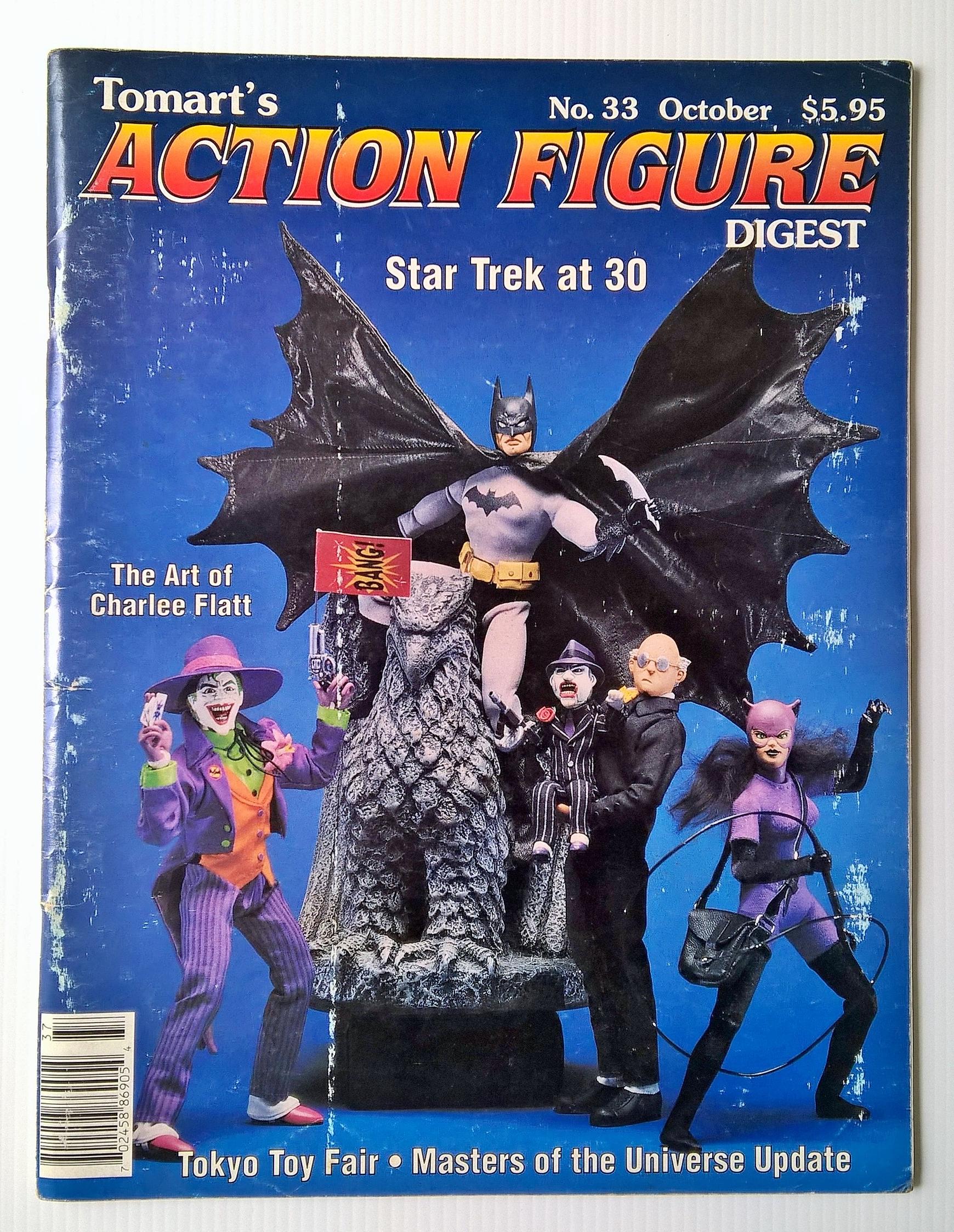 ขายนิตยสารเก่าแนวการ์ตูน ของสะสม Tomart’s ACTION FIGURE DIGEST, No. 33, October 1996 ในเล่ม Star Trek at 30 Charlee Flat Tokyo Toy Fair Masters of the Universe Update He-man