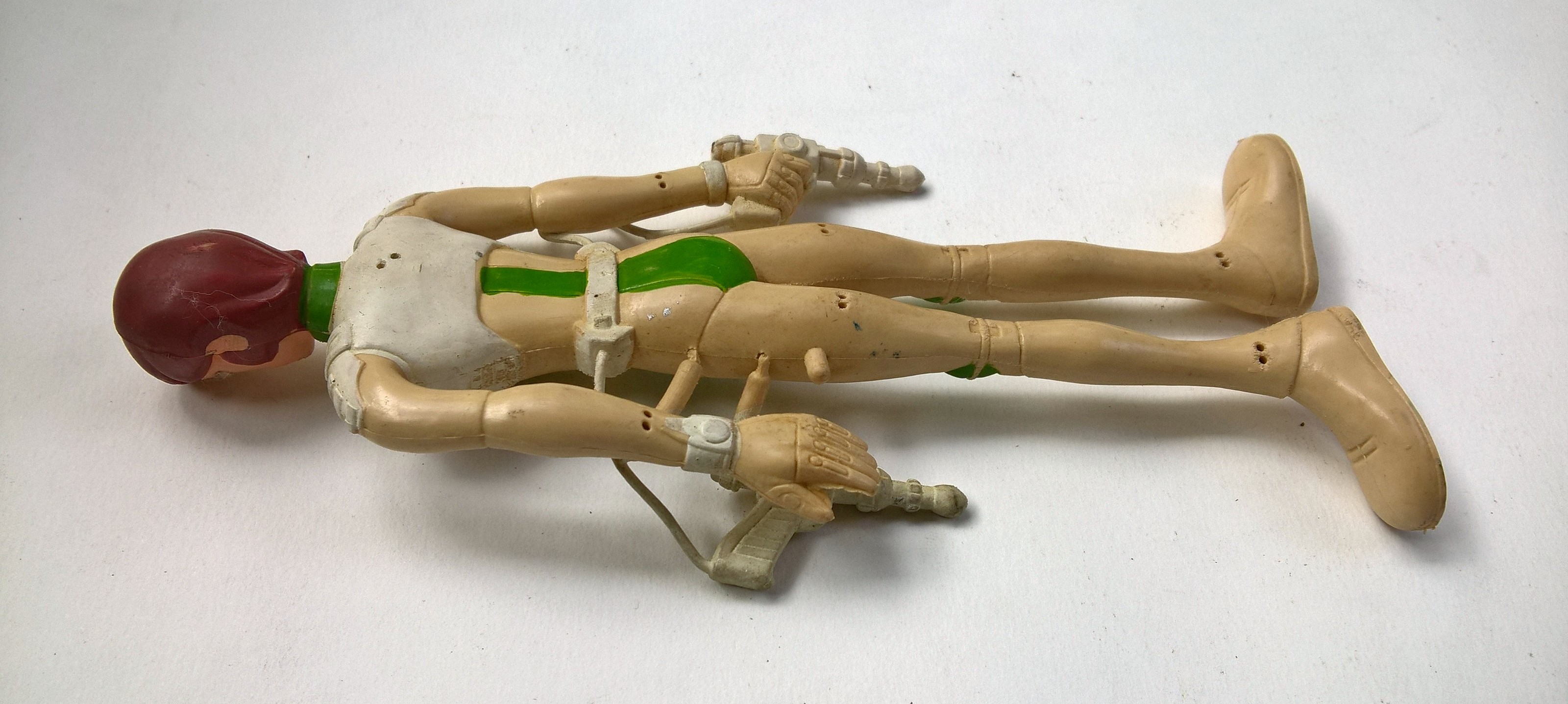 ของสะสม ตุ๊กตายางดัด ชุด กัปตันฟิวเจอร์ 2 ตัว :กับตันฟิวเจอร์ (captain Future) และ โจน เรนเดล (Joan Randall) ขนาตามภาพ