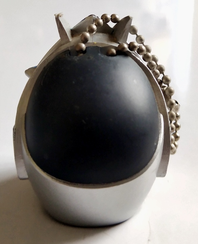 ของสะสมมาสค์ไรเดอร์ พวงกุญแจหัวไรเดอร์วิซาร์ด วอเตอร์สไตล์ สีฟ้า เก่าเก็บ