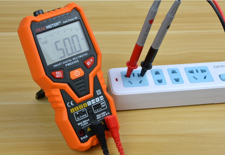 PEAKMETER auto range ดิจิตอลมัลติมิเตอร์แบบ NCV PM8248S