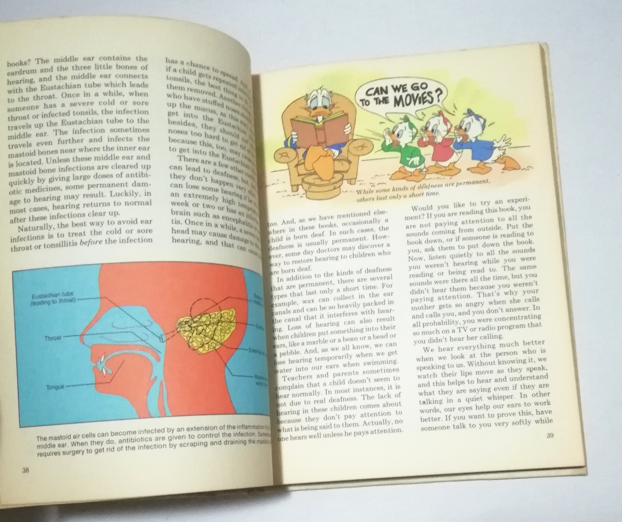 หนังสือภาษาอังกฤษ ภาพการ์ตูนวอลท์ ดิสนีย์ Walt Disney 's Growing Up Healthy, Avoiding Sickness and Accidents by Robert E. Rothenberg, M.D, มีตำหนิ โปรดตรวจสอบทุกภาพ