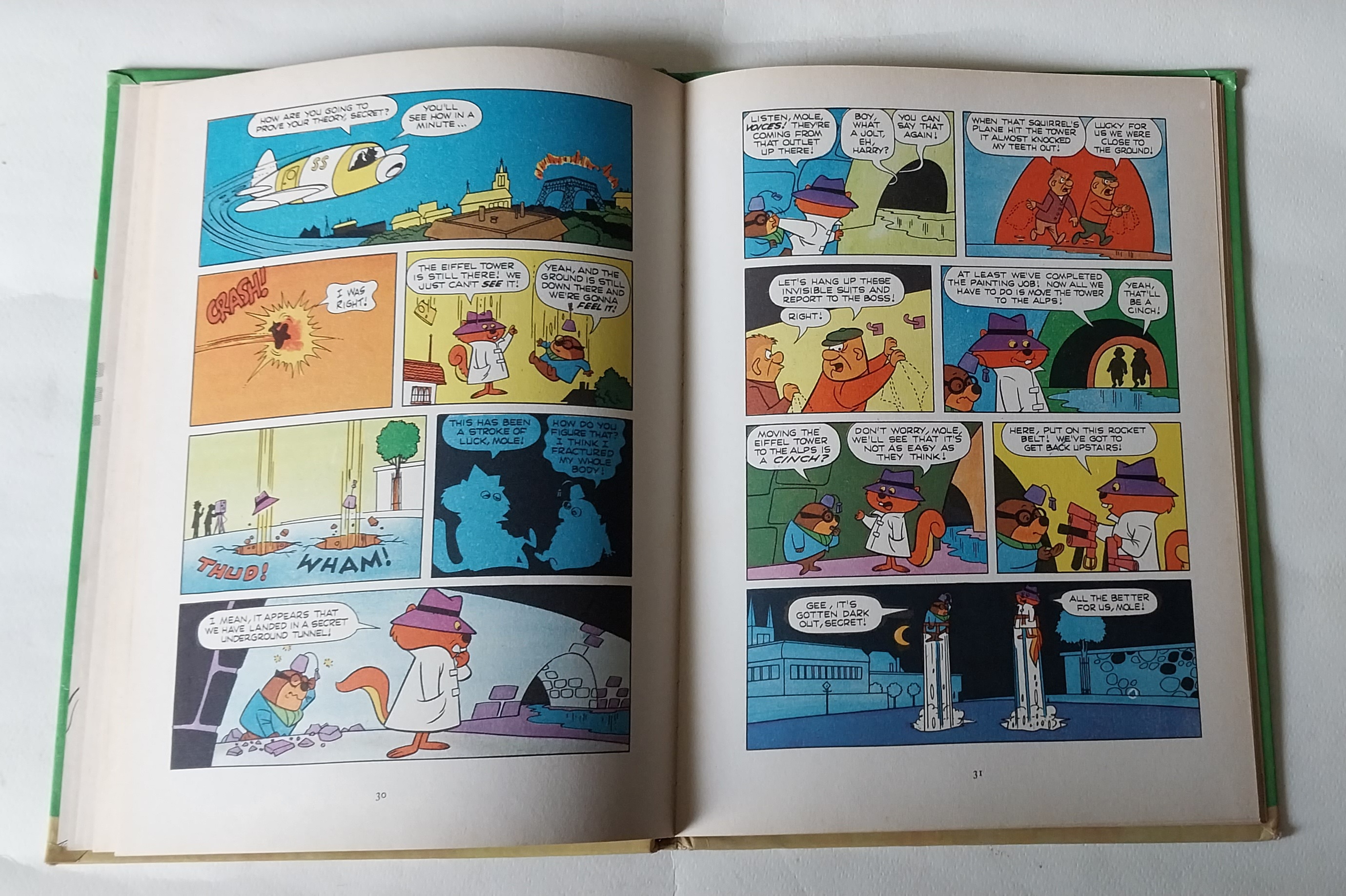 หนังสือภาพการ์ตูนฉบับภาษาอังกฤษจาก Hanna-Babara, Atom Ant annual , Quick Draw McGraw,Top Cat Secret Squirrel ปกแข็ง ภาพสีทั้งเล่ม