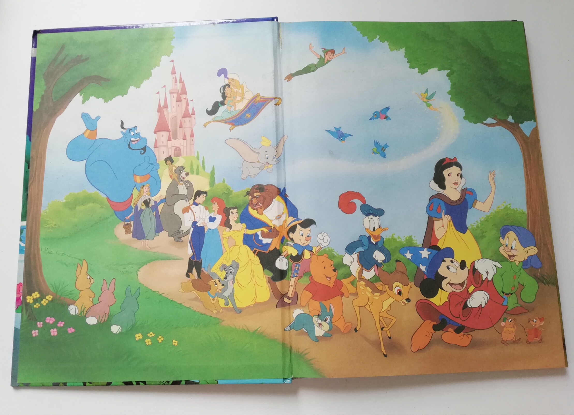 นิทานการ์ตูนจากวอลท์ ดิสนีย์ เล่มใหญ่ปกแข็ง "โฉมงามกับเจ้าชายอสูร"Walt Disney Cartoon -Tale , Beauty and the Beast *หนังสือมีตำหนิ โปรดตรวจสอบทุกภาพ