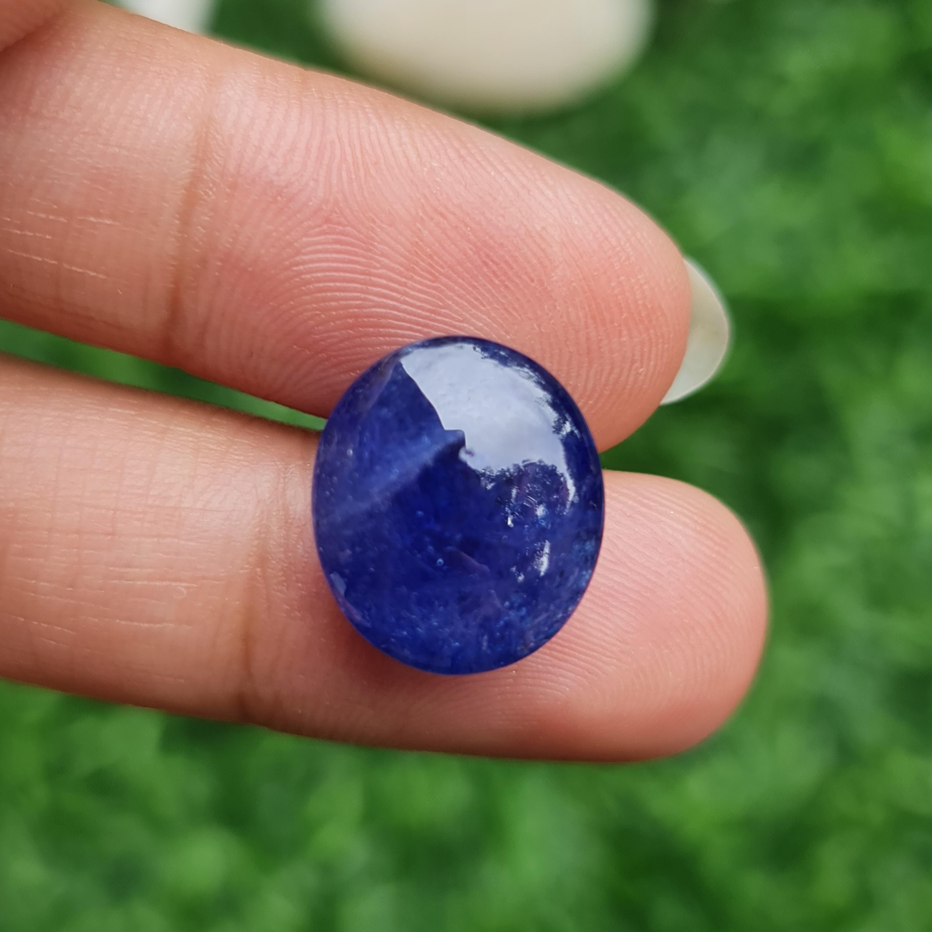 พลอย แทนซาไนท์ Tanzanite 14.95 กะรัต (Cts.) พลอยแท้ อัญมณีมงคลประจําวันเกิด เครื่องประดับพลอย