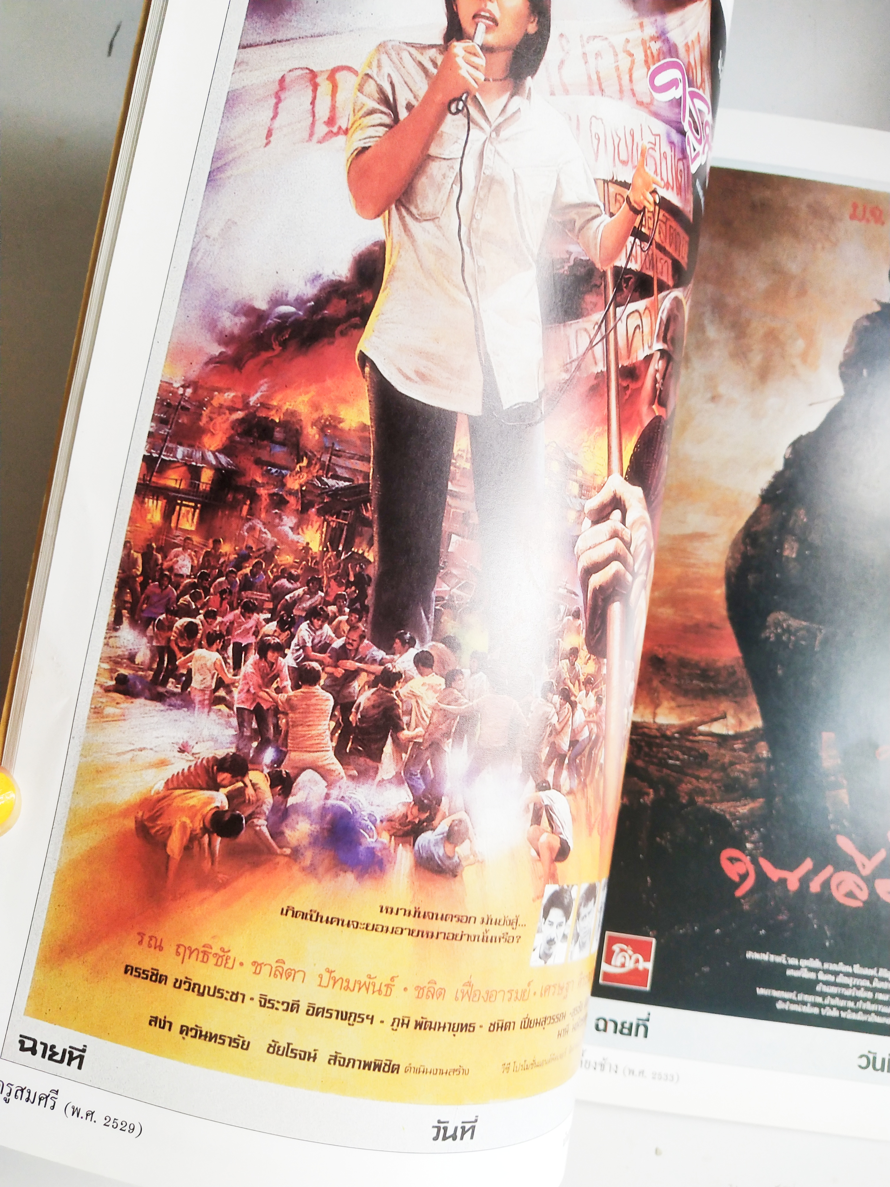 อัลบั้มรวมใบปิดหนังไทย**มีรอยตามภาพ จากผลงาน 29 ปี 24 เรื่อง Thai Film Poster พ.ศ 2515-2544 ของหม่อมเจ้า ชาตรีเฉลิม ยุคล