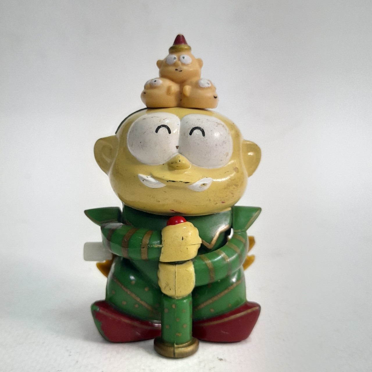 ฟิกเกอร์ พลาสติก***มีตำหนิตามภาพ ปังปอนด์ พรีเมี่ยม 7- 11 ในอดีต ชุดปังปอนด์ยักษ์วัดแจ้ง มือสองตามสภาพดีมีรอยบ้าง ลานไม่ทำงาน