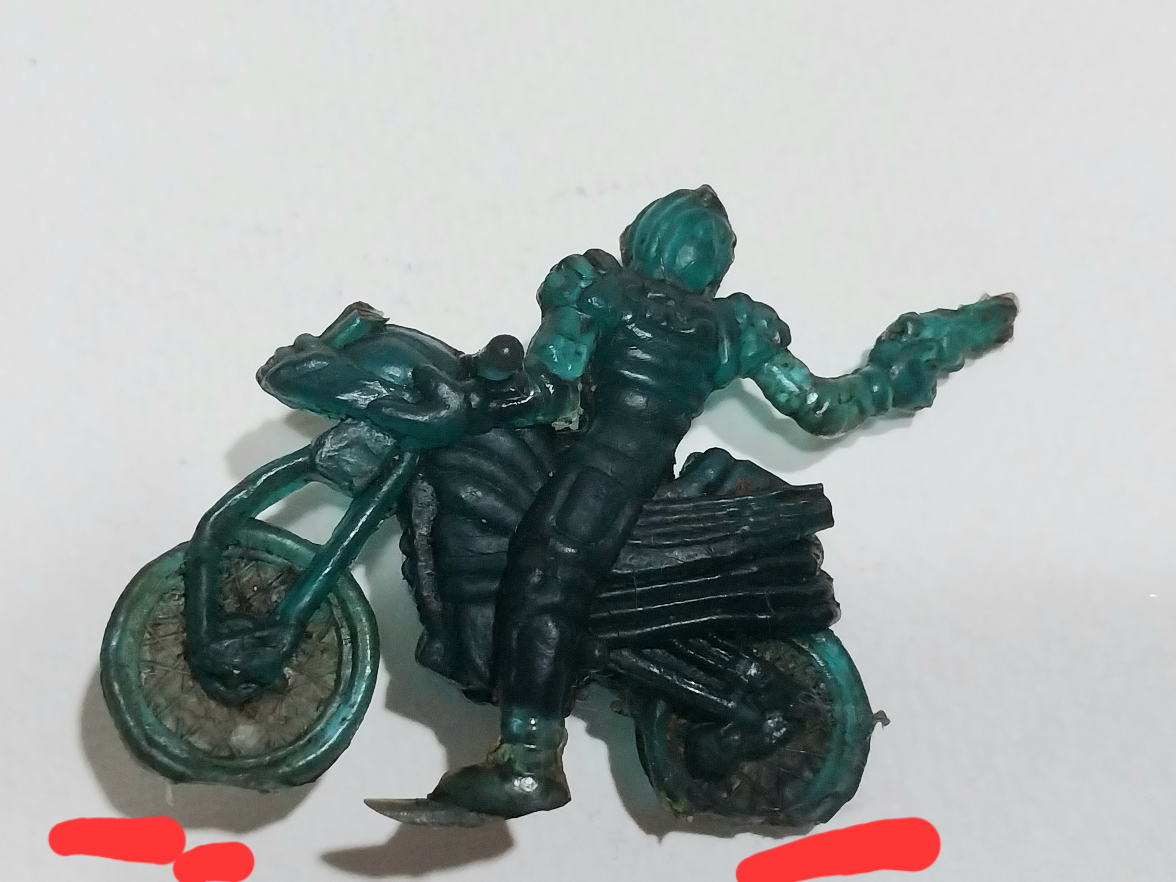 มีหลายภาพ, ตุ่นยางไรเดอร์แบล็ค RX ขี่อะโคลแบกเตอร์ **ด้านล่างบริเวณล้อมีตำหนิ ตามภาพ