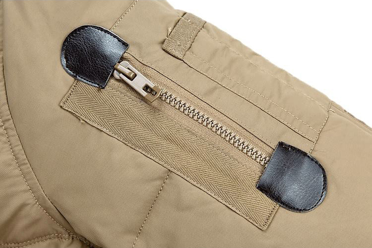 เสื้อกันหนาวผู้ชาย เสื้อแจ็คเก็ตขนเป็ดรุ่นหนาลุยหิมะ ฮู้ดแต่งเฟอร์ (10168MM)