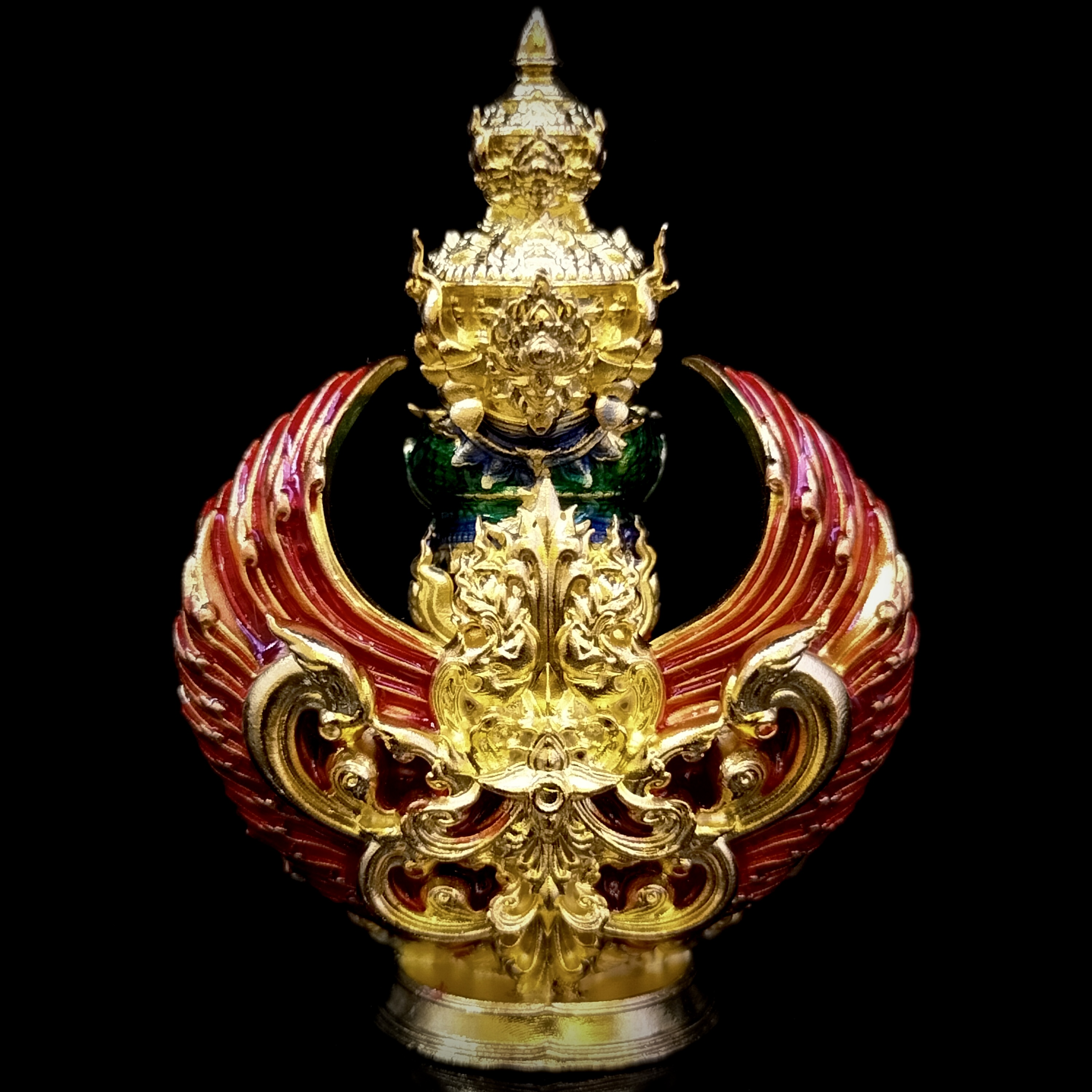 กุเวรน้อย2 รุ่น ราชาแห่งทรัพย์ เนื้อบรอนซ์ชุบทองลงยา