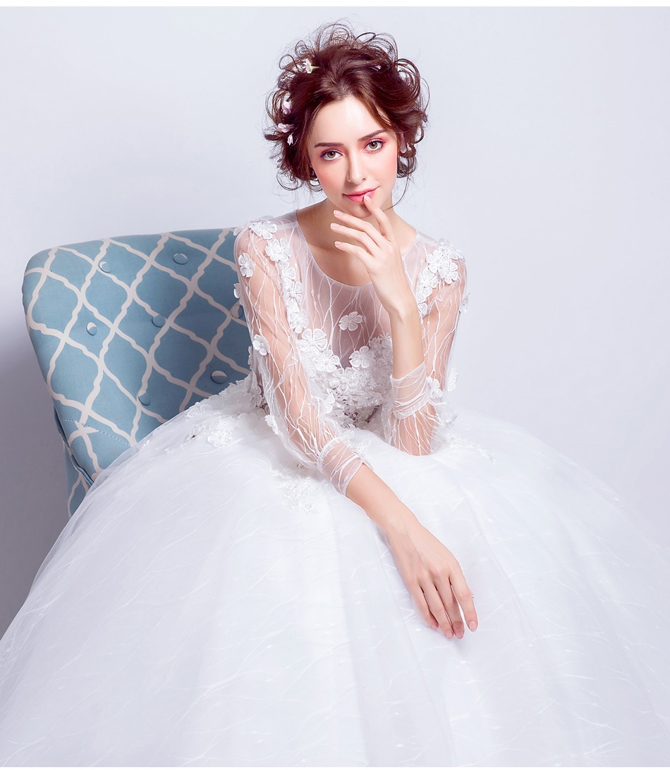 ชุดแต่งงาน แขนยาว