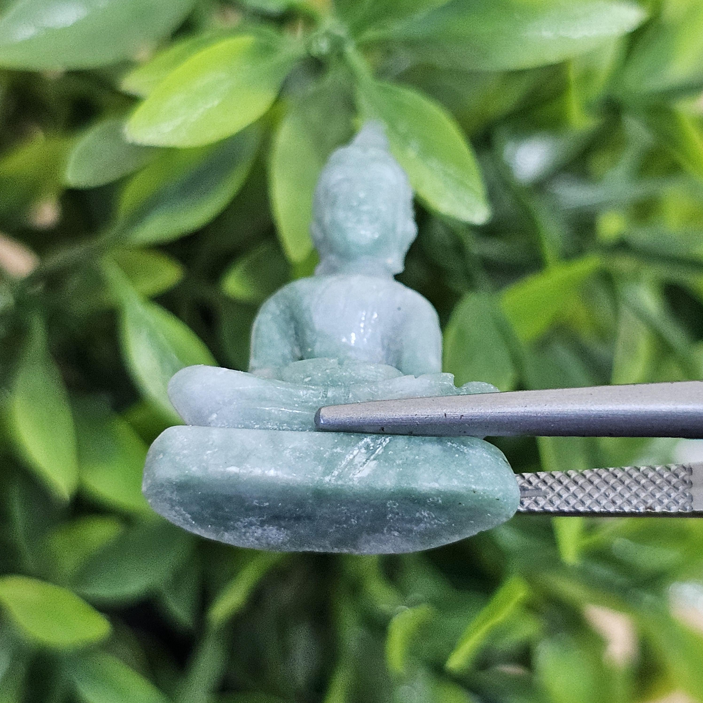 หยก แกะสลัก รูป พระ (Burmese jadeite) 26.45 กะรัต (cts.) หยก พม่า แท้