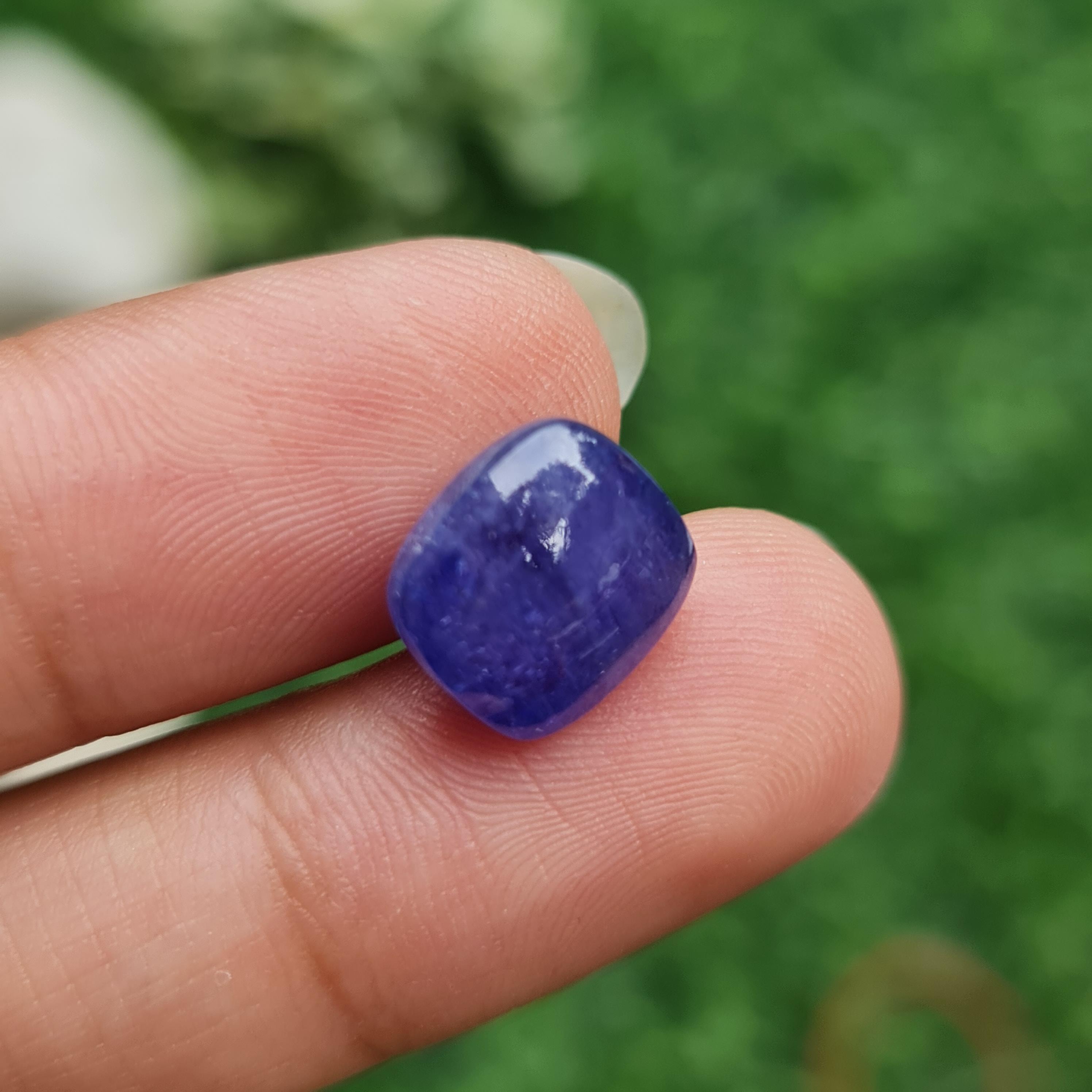 พลอย แทนซาไนท์ Tanzanite 7.59 กะรัต (Cts.) พลอยแท้ อัญมณีมงคลประจําวันเกิด เครื่องประดับพลอย