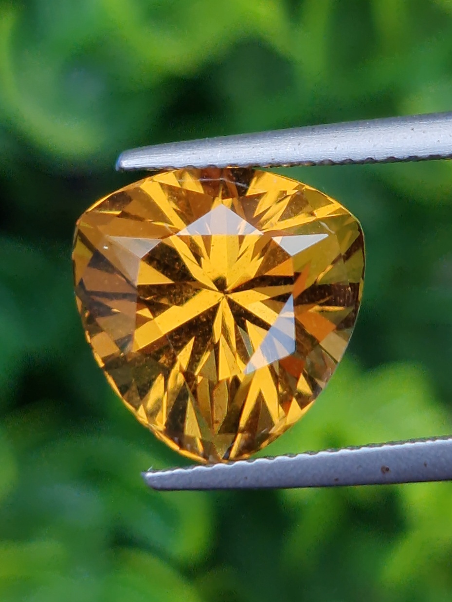 พลอย ซิทริน Citrine 6.94 กะรัต (Cts.) พลอยแท้ อัญมณีมงคลประจําวันเกิด เครื่องประดับพลอย
