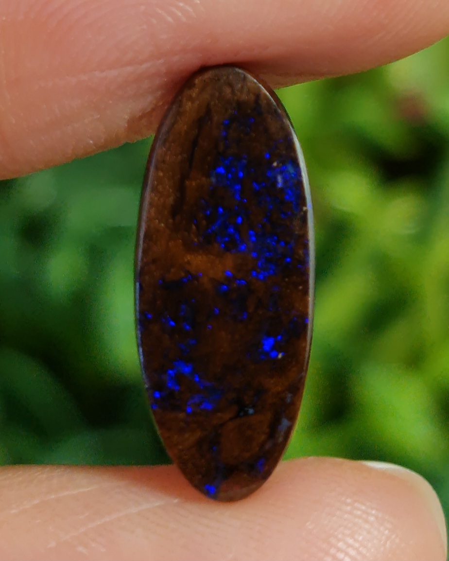 พลอย โบลเดอร์ โอปอล ออสเตรเลีย Australian Boulder Opal 6.60 กะรัต (Cts.) พลอยแท้ อัญมณีมงคลประจําวันเกิด เครื่องประดับพลอย
