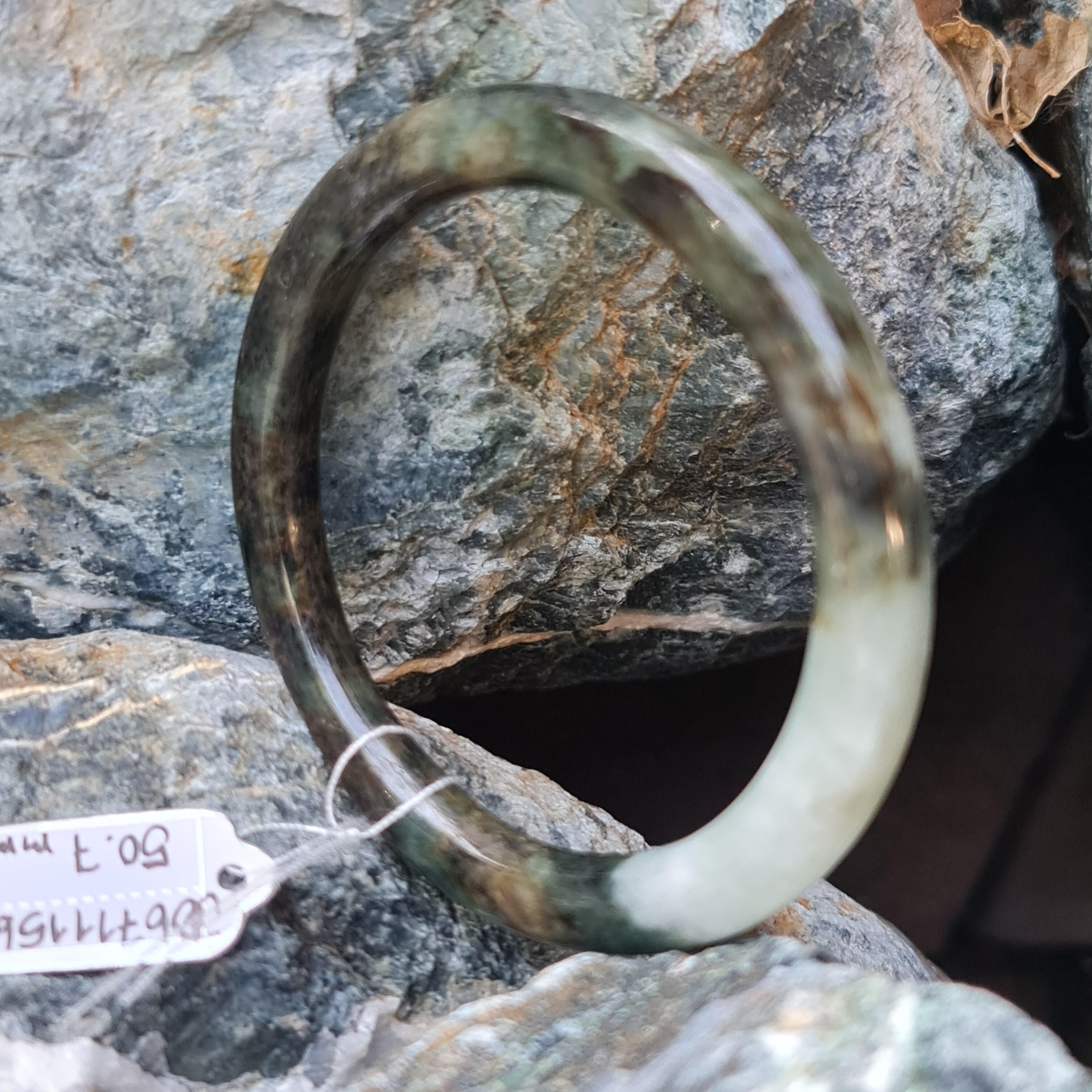 JB6711156 หยก พม่า แท้ Jade กำไลหยก (Jadeite bracelet) พม่า (Myanmar) 50.7 มม.