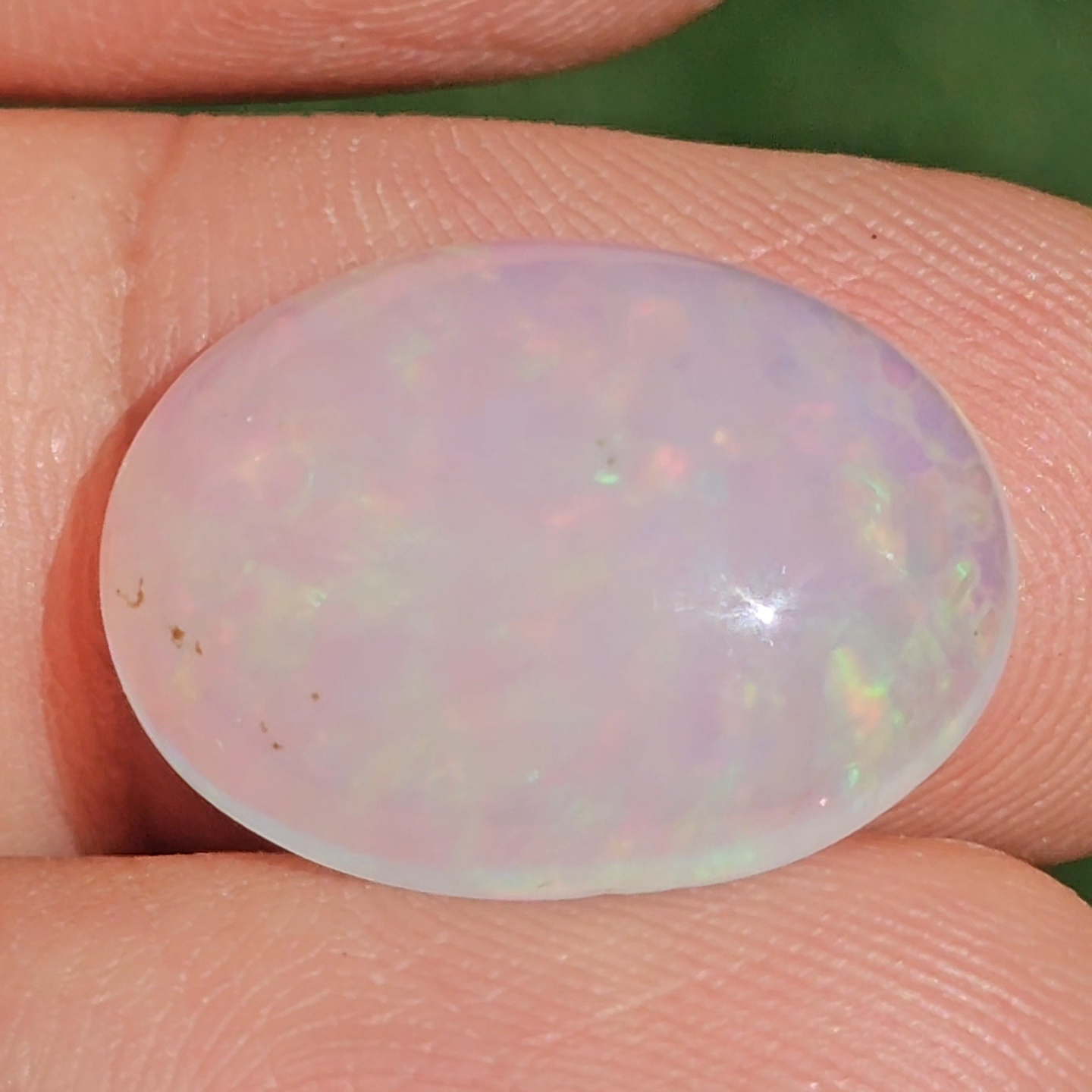 พลอย ไวท์ โอปอล White Opa 7.94 กะรัต (Cts.) พลอยแท้ อัญมณีมงคลประจําวันเกิด เครื่องประดับพลอย