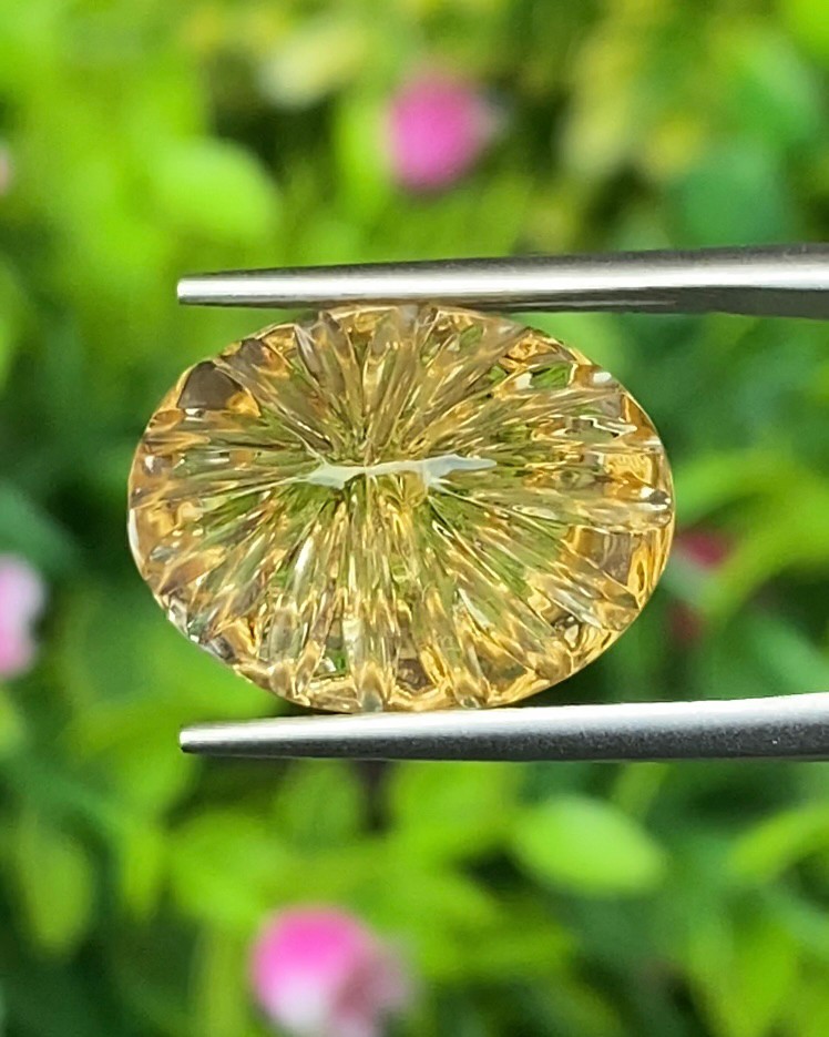 พลอย ซิทริน Citrine 8.94 กะรัต (Cts.) พลอยแท้ อัญมณีมงคลประจําวันเกิด เครื่องประดับพลอย