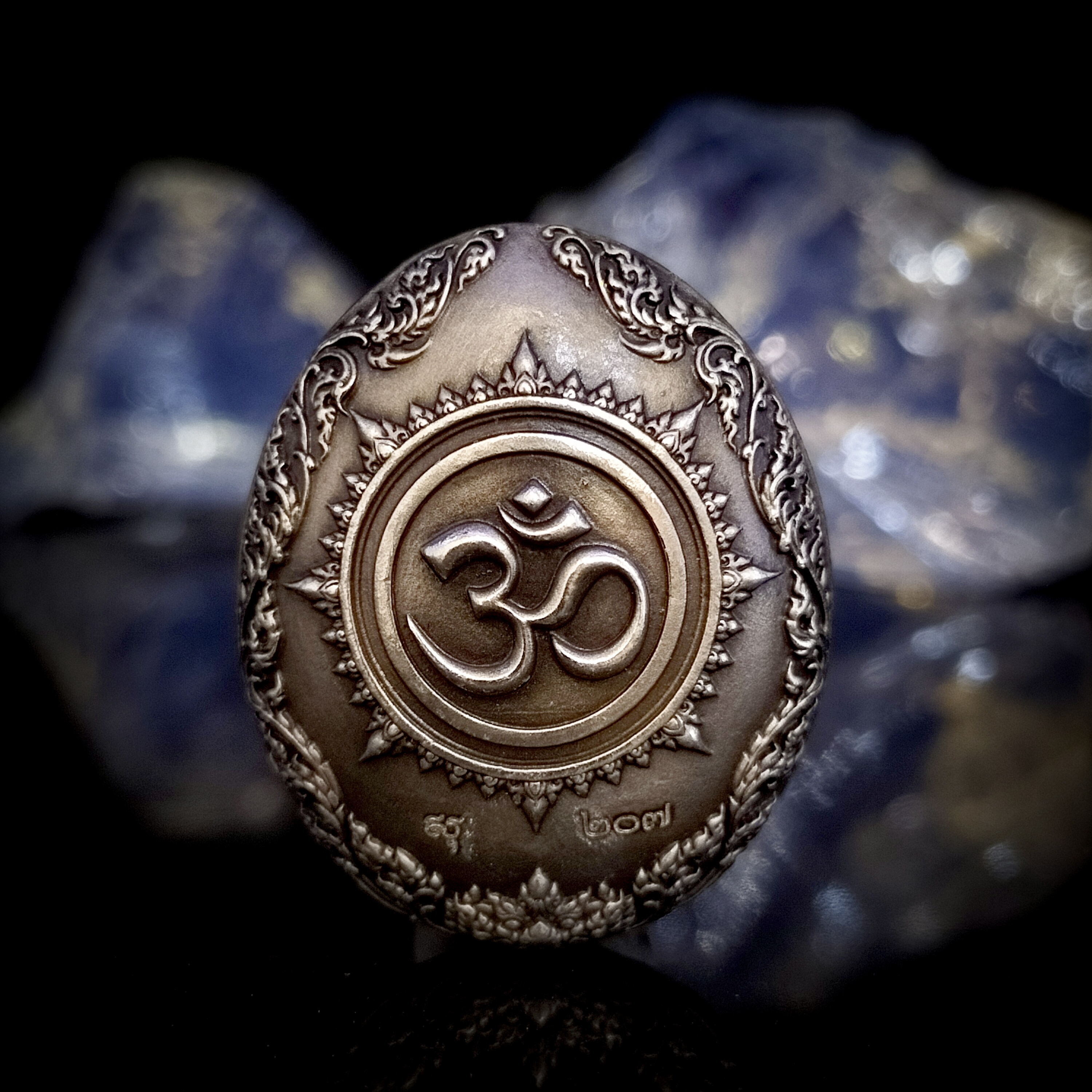 พระพิฆเนศ รุ่น คณปติ คเณศแห่งความสำเร็จ รหัส7.2 เนื้อไวท์บรอนซ์รมซาติน