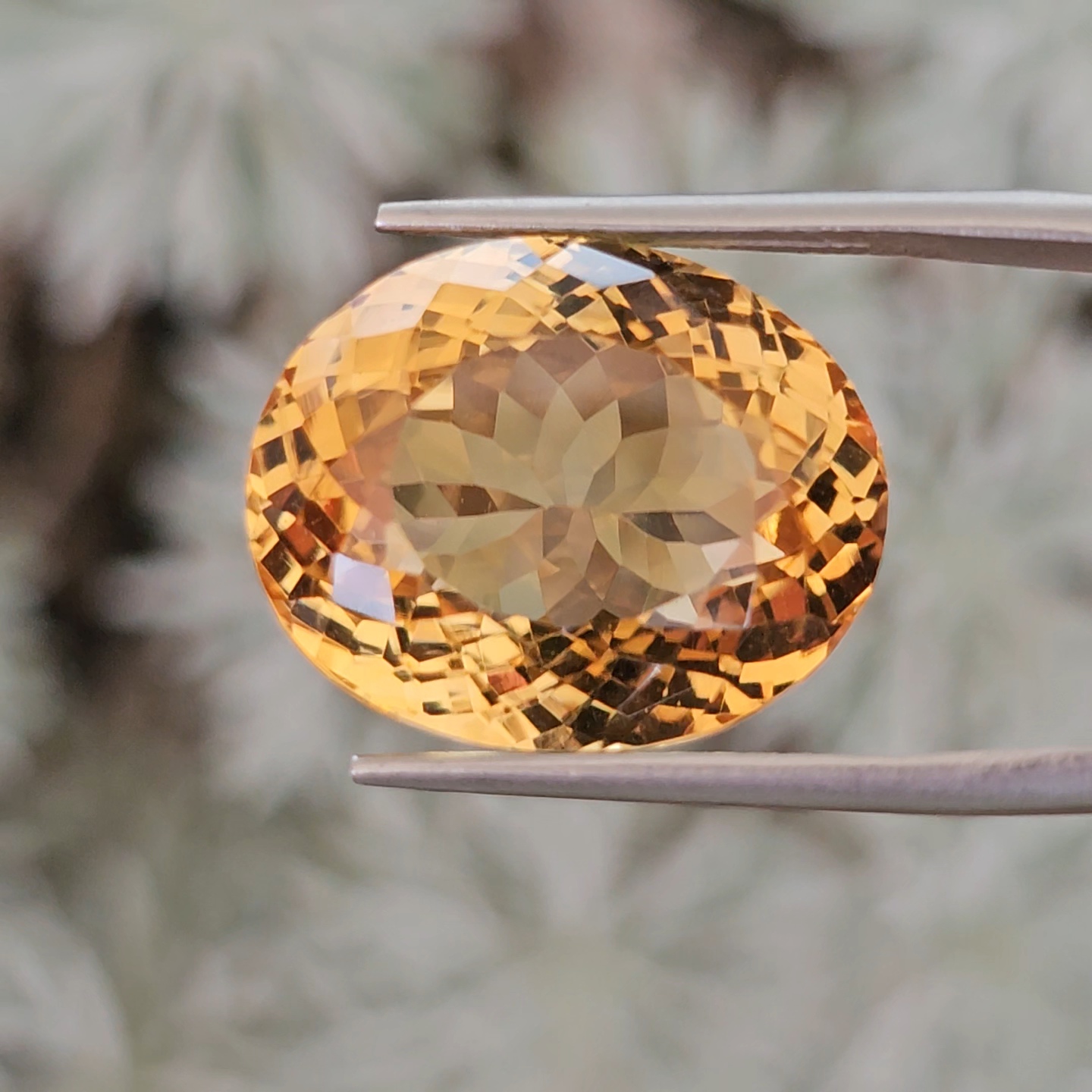 พลอย ซิทริน Citrine 25.92 กะรัต (Cts.) พลอยแท้ อัญมณีมงคลประจําวันเกิด เครื่องประดับพลอย