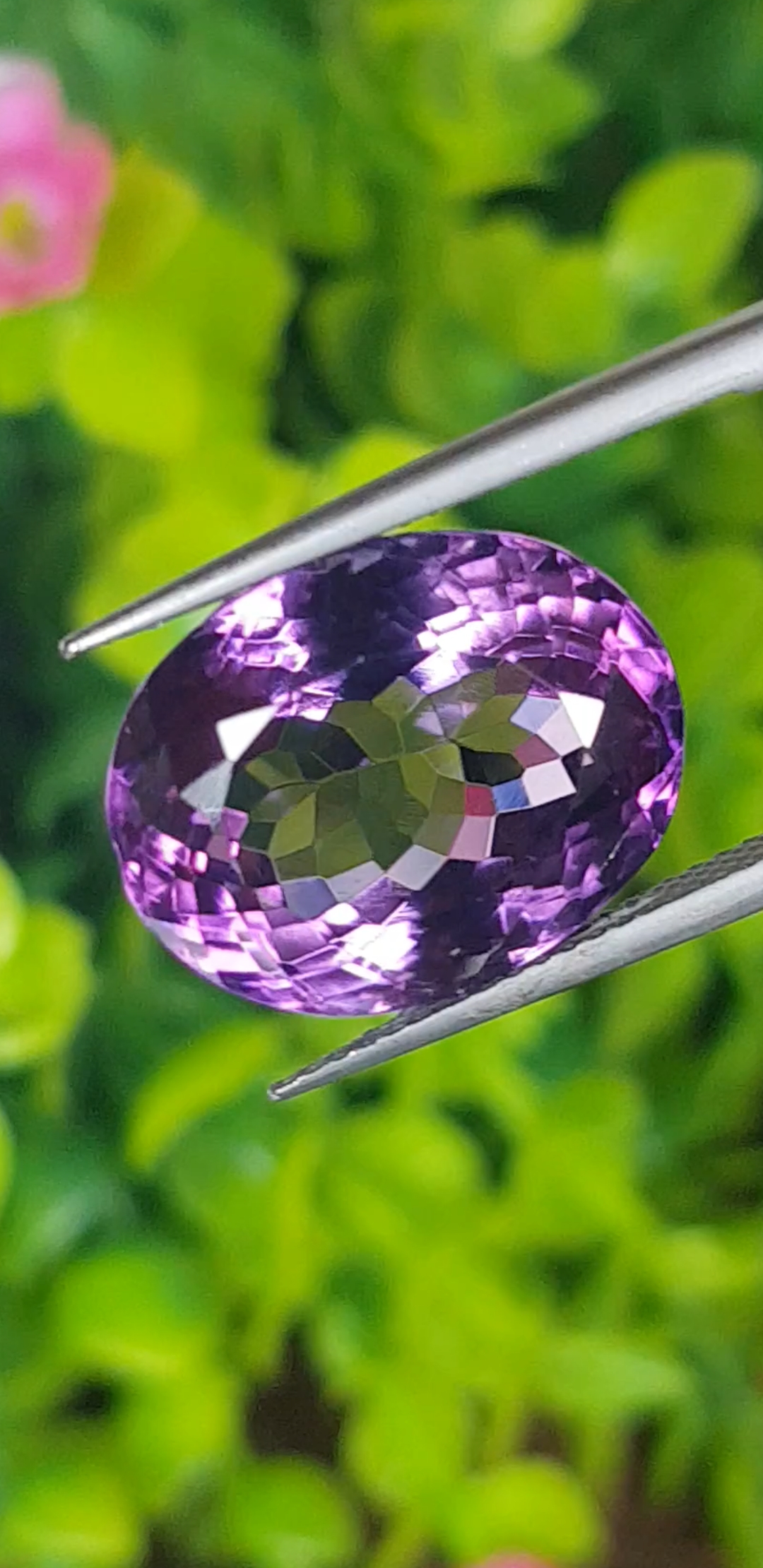 พลอย อเมทิส Amethyst 13.83 กะรัต (Cts.) พลอยแท้ อัญมณีมงคลประจําวันเกิด เครื่องประดับพลอย