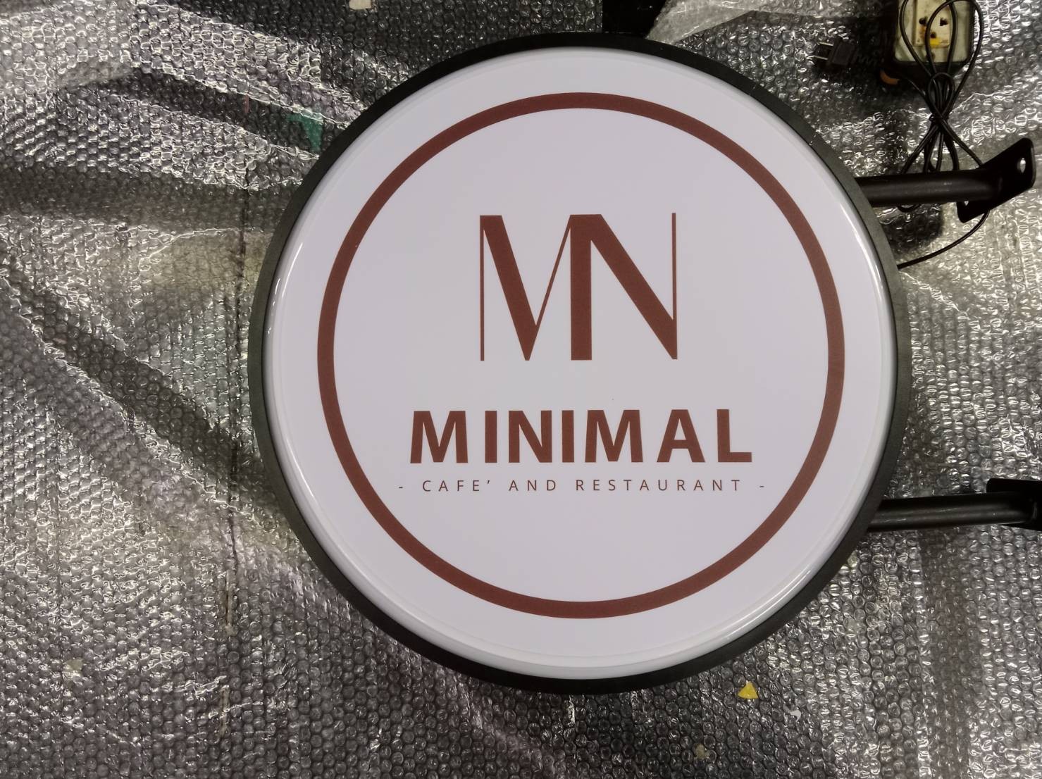 กล่องไฟวงกลมสำเร็จรูป ขนาด 50x50 cm