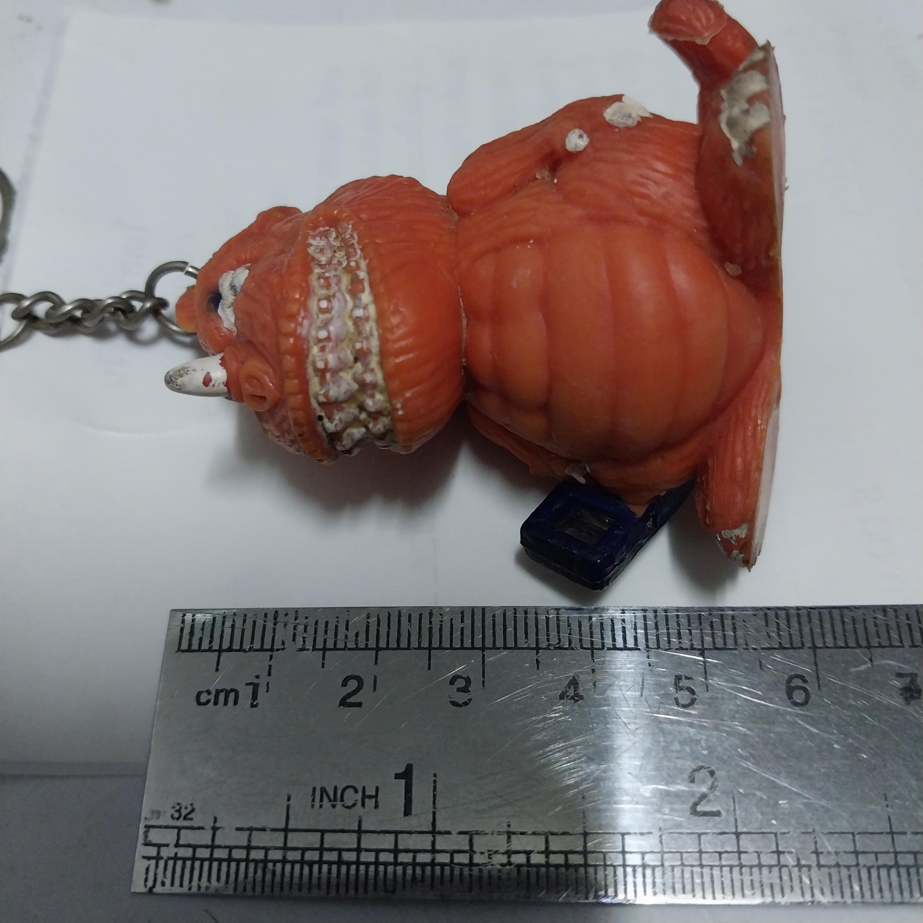 มีหลายภาพ,ฟิกเกอร์งานไทย ยางตัน ก๊อดจิ รุ่นสีส้ม**มีตำหนิ ตามภาพ ของแถมพรีเมี่ยม จากปั๊มน้ำมัน เก่าเก็บ มือสองสภาพดี หายาก สำเนา