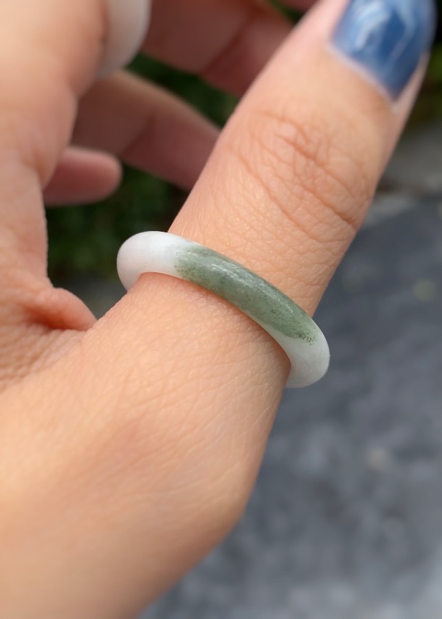 แหวนหยก (jadeite) Size 60 หยก พม่า แท้ (Myanmar Jade) Type A