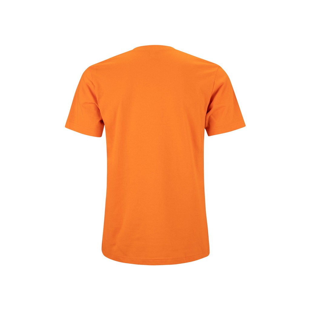 เสื้อยืด OV102 คอวี ผ้าCotton100% 32 เนื้อนุ่ม ใส่สบาย สีส้ม