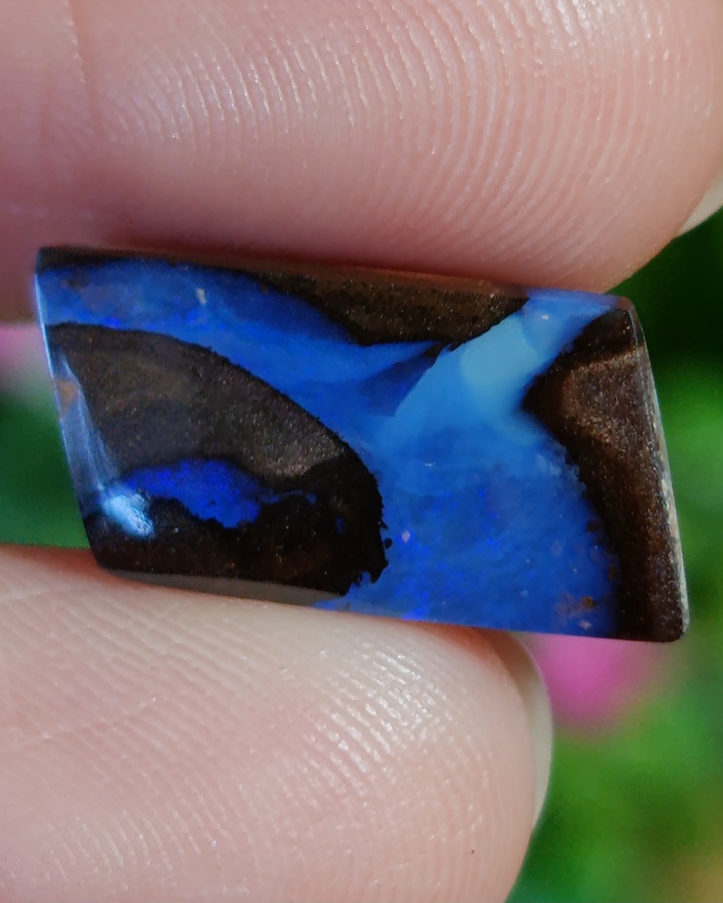 พลอย โบลเดอร์ โอปอล ออสเตรเลีย Australian Boulder Opal 7.00 กะรัต (Cts.) พลอยแท้ อัญมณีมงคลประจําวันเกิด เครื่องประดับพลอย