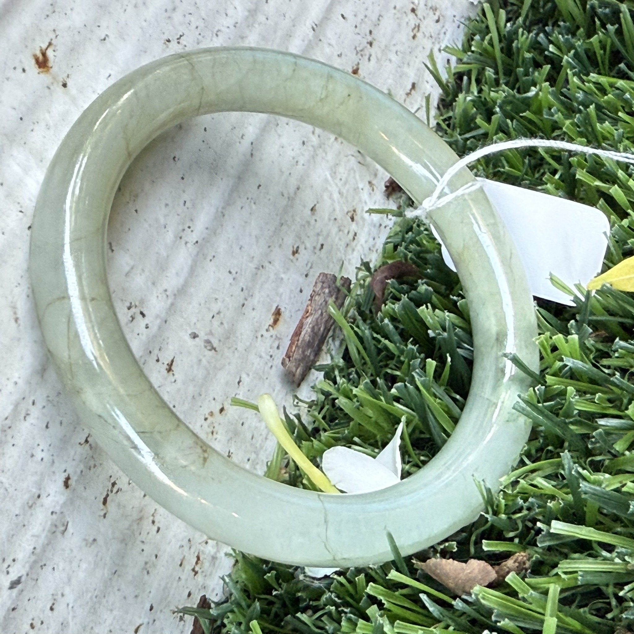 JB6711085 หยก พม่า แท้ Jade กำไลหยก (Jadeite bracelet) พม่า (Myanmar) 50.3 มม.