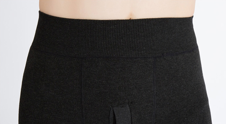 กางเกงเลกกิ้งผู้ชาย กันหนาวติดลบ ซับกำมะหยี่สีดำ (10150MM)