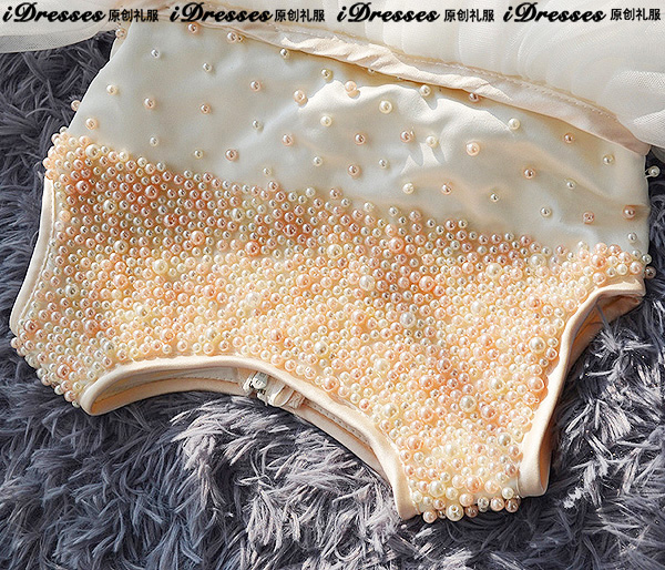 Pre-Order ชุดเจ้าหญิง Tutu สีขาว ฟูฟ่อง ตกแต่งด้วยไข่มุก สวมใส่สบาย