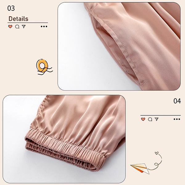 🚩พร้อมส่ง🚩ชุดนอนผ้าซาติน Silk Satin ผ้าไหมซาตินเกรดพรีเมี่ยม ผ้านุ่มลื่นละมุนผิว ใส่สบายไม่ร้อน (CT115)