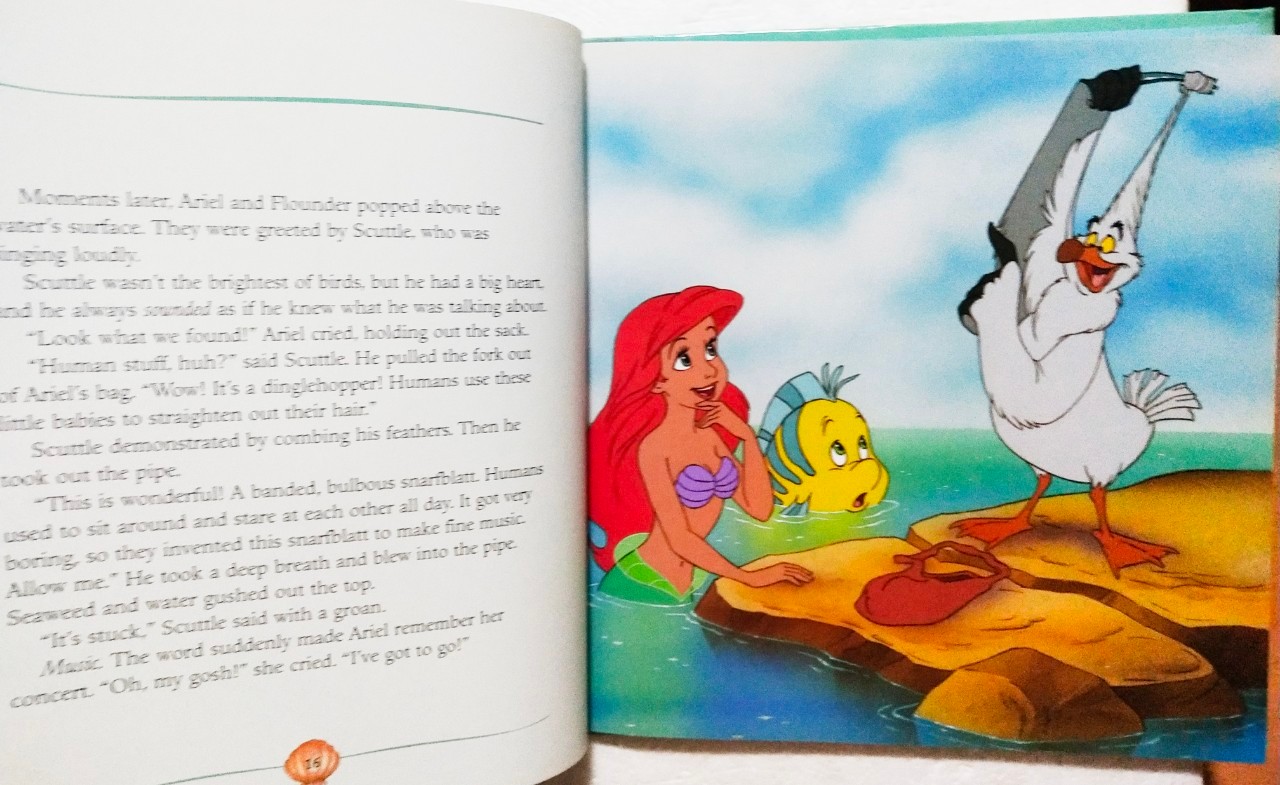 หนังสือนิทานภาพสวย**ปกหลังมีตำหนิตรงสันบนและมีรอยตามภาพ, เจ้าหญิงเงือกน้อย แอเรี่ยล The Little Mermaid