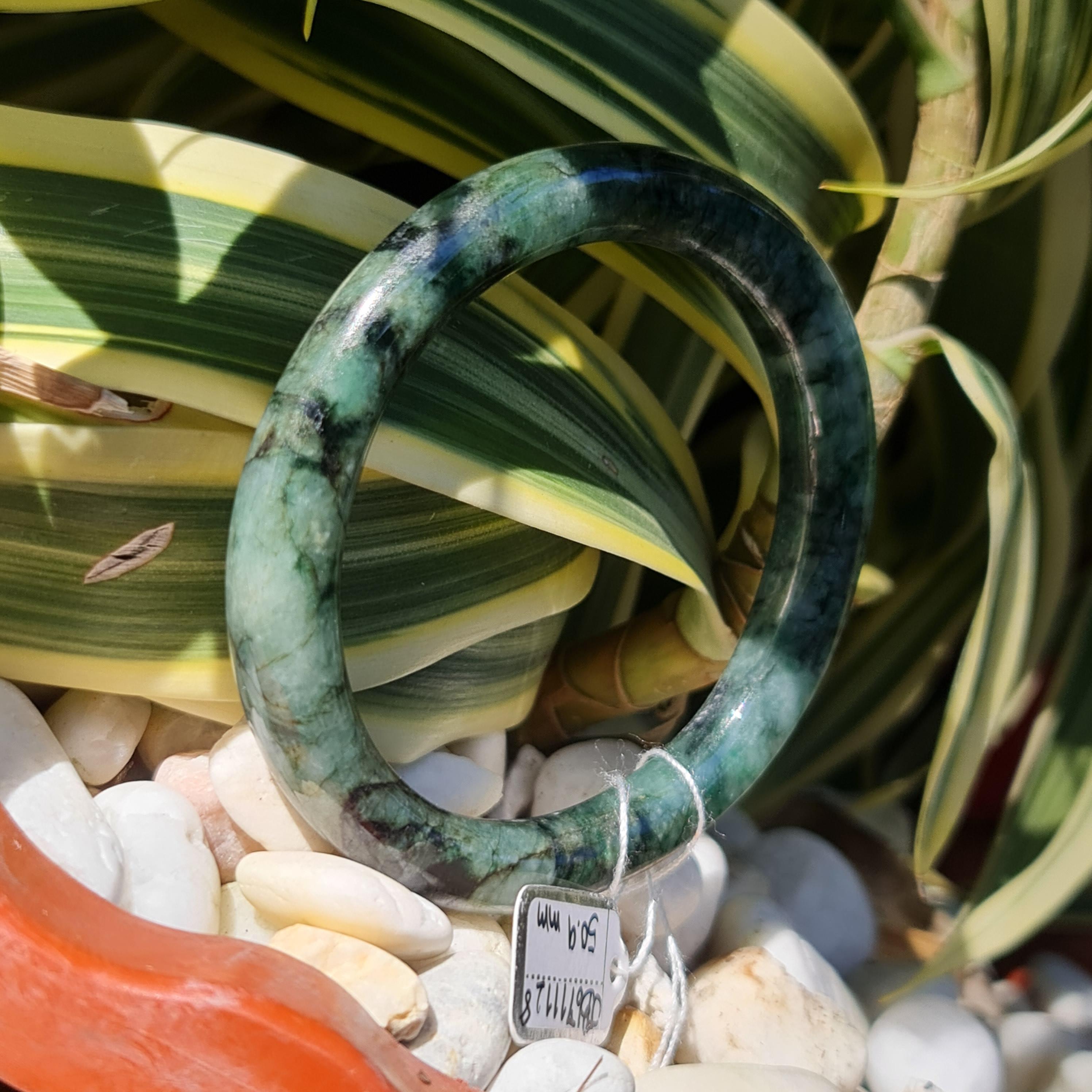 JB6711128 หยก พม่า แท้ Jade กำไลหยก (Jadeite bracelet) พม่า (Myanmar) 50.9 มม.