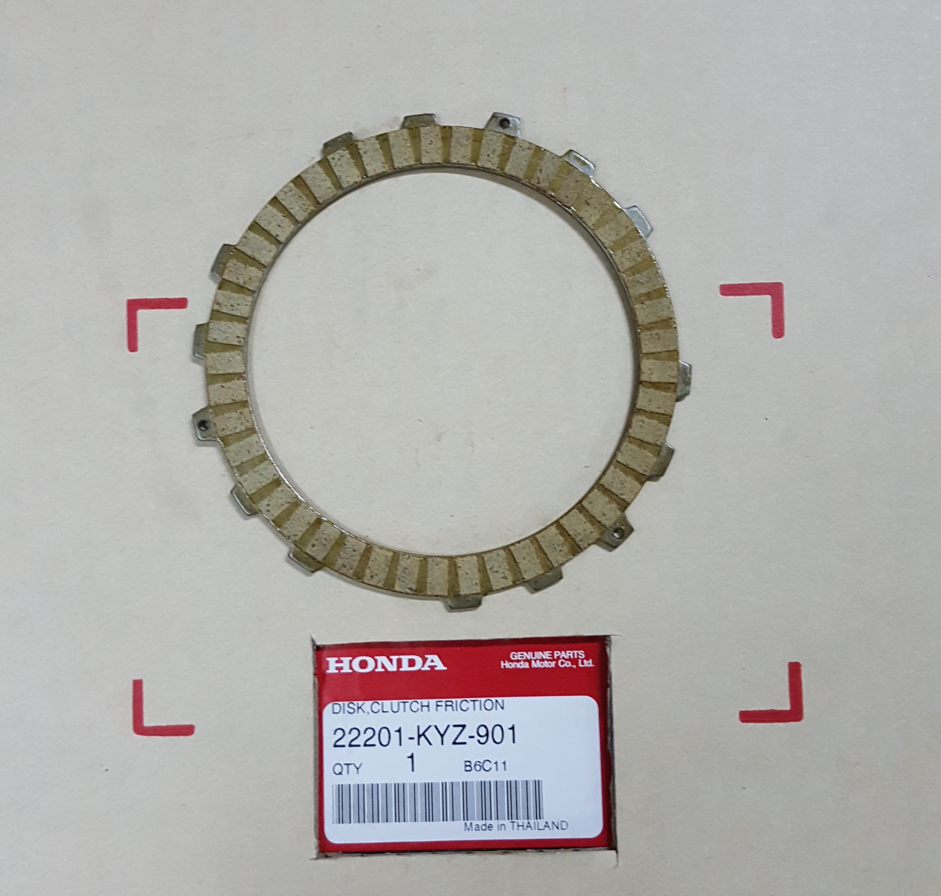แผ่นคลัทช์ เวฟ125ไอ(ปี2012-22)ปลาวาฬ-led