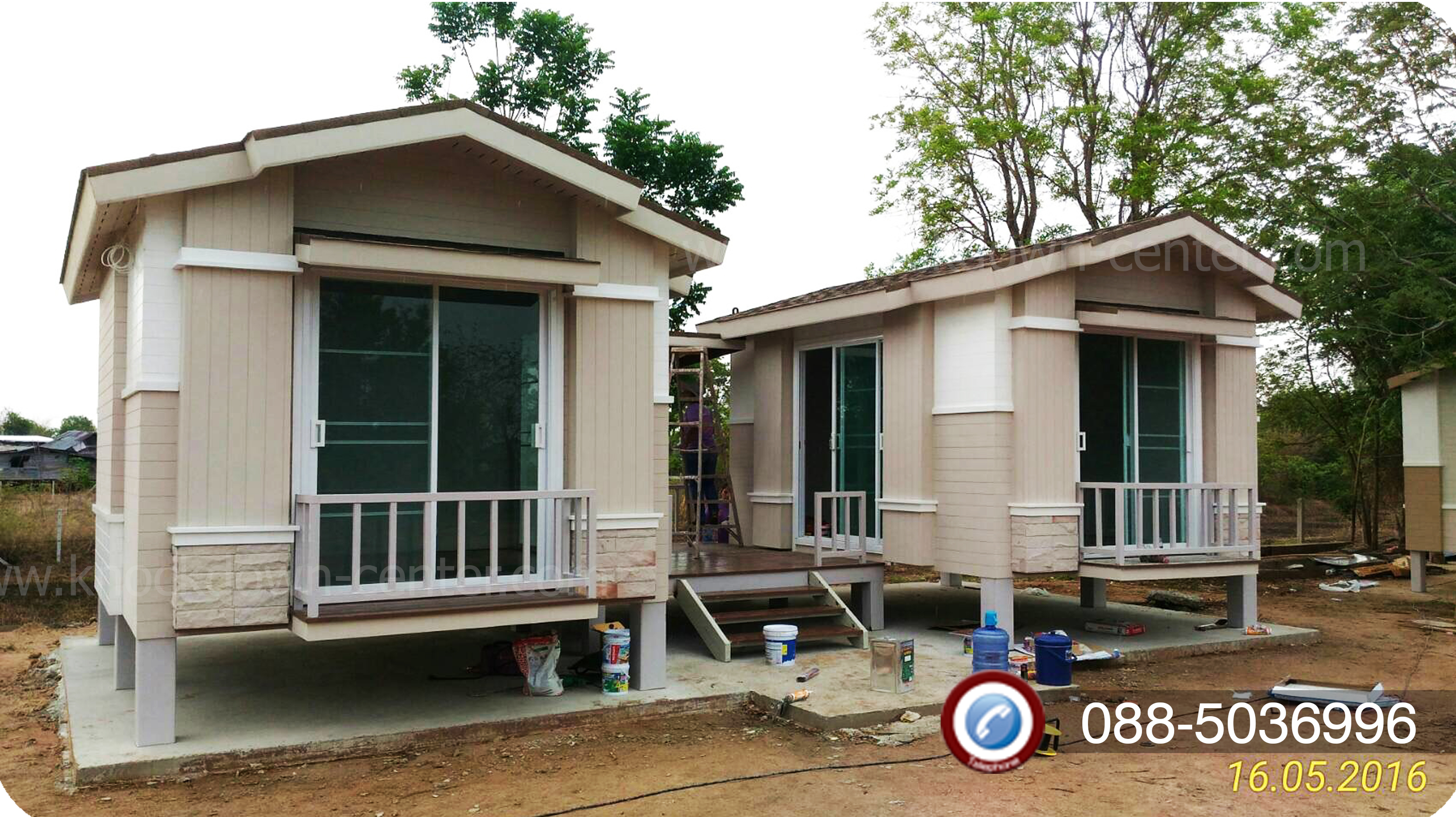 บ้านน็อคดาวน์ บ้านสำเร็จรูป Modern Classic Twin 002