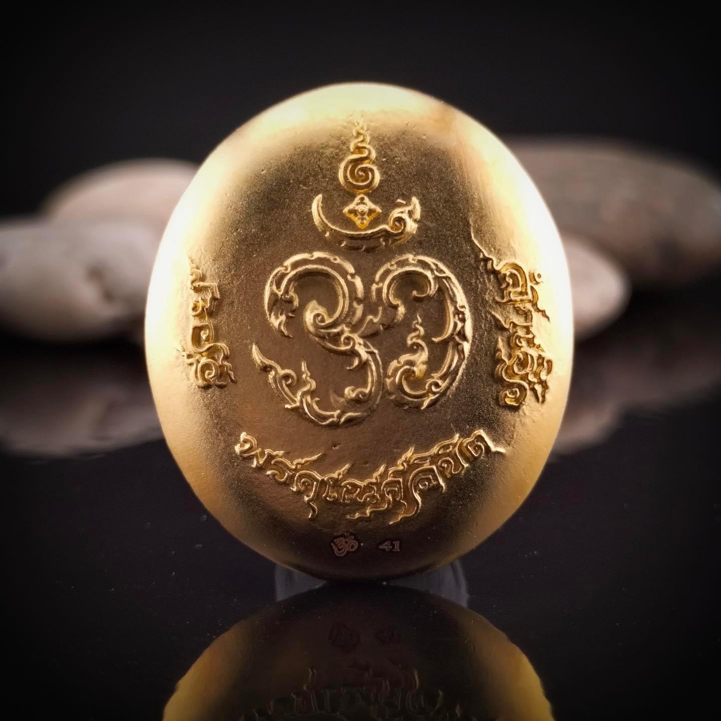 พระพิฆเณศ พรคเณศลิขิต เนื้อสัมฤทธิ์ ชุบสามกษัตริย์